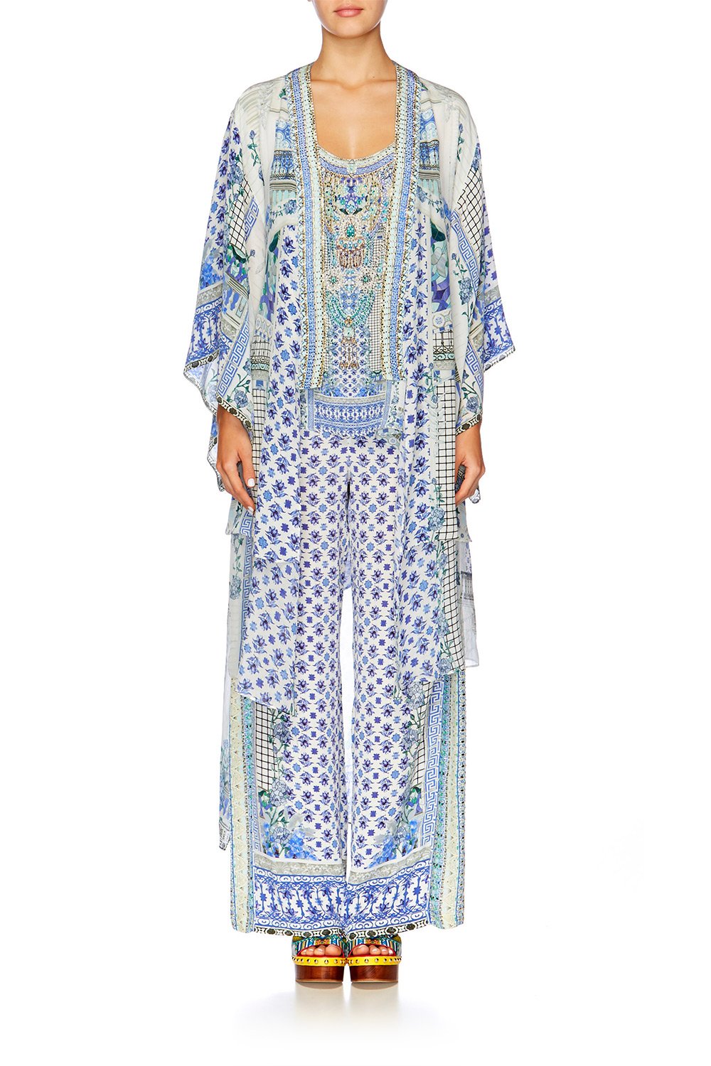 SALVADOR SUMMER KIMONO WITH LONG UNDERLAY