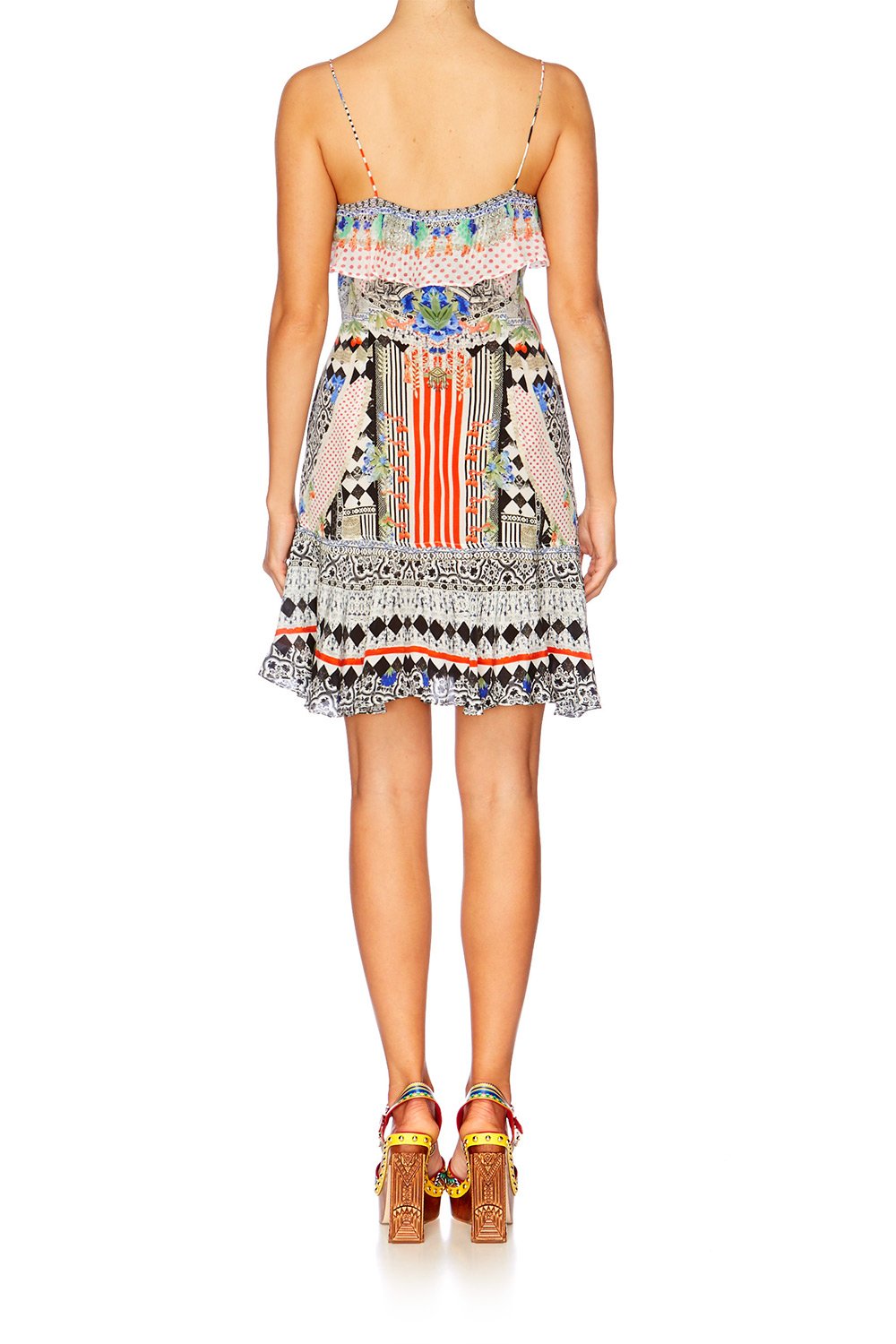 MEET ME HERE WRAP FRILL DRESS