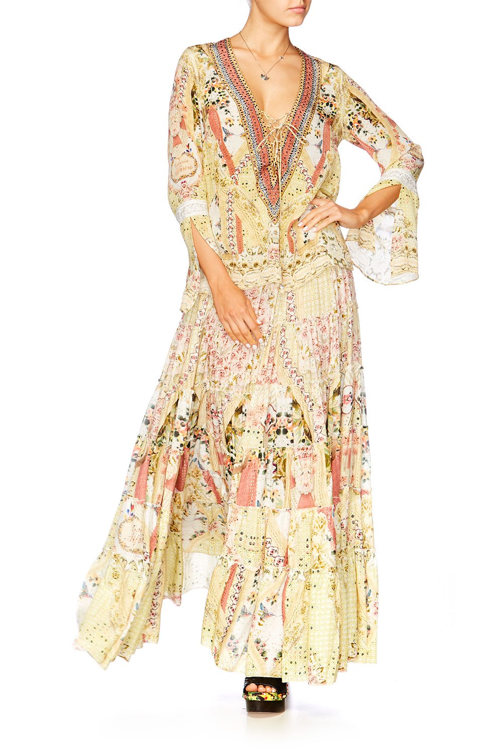 MY SUMMER LOVE TIERED MAXI SKIRT