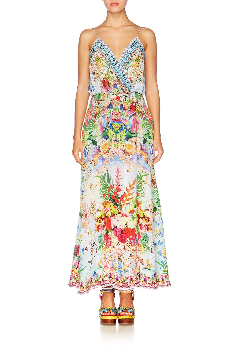 MIRANDAS DIARY STRAPPY WRAP DRESS