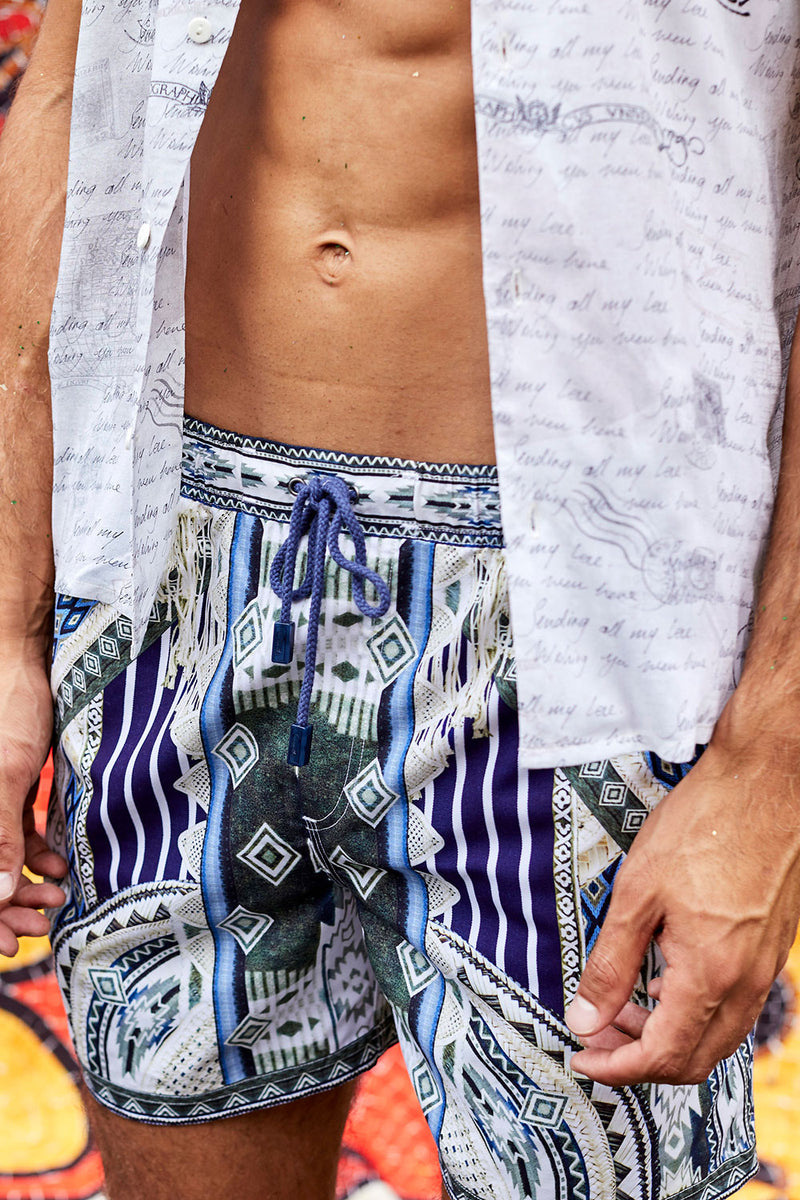 ELASTIC WAIST BOARDSHORT TALK THE WALK