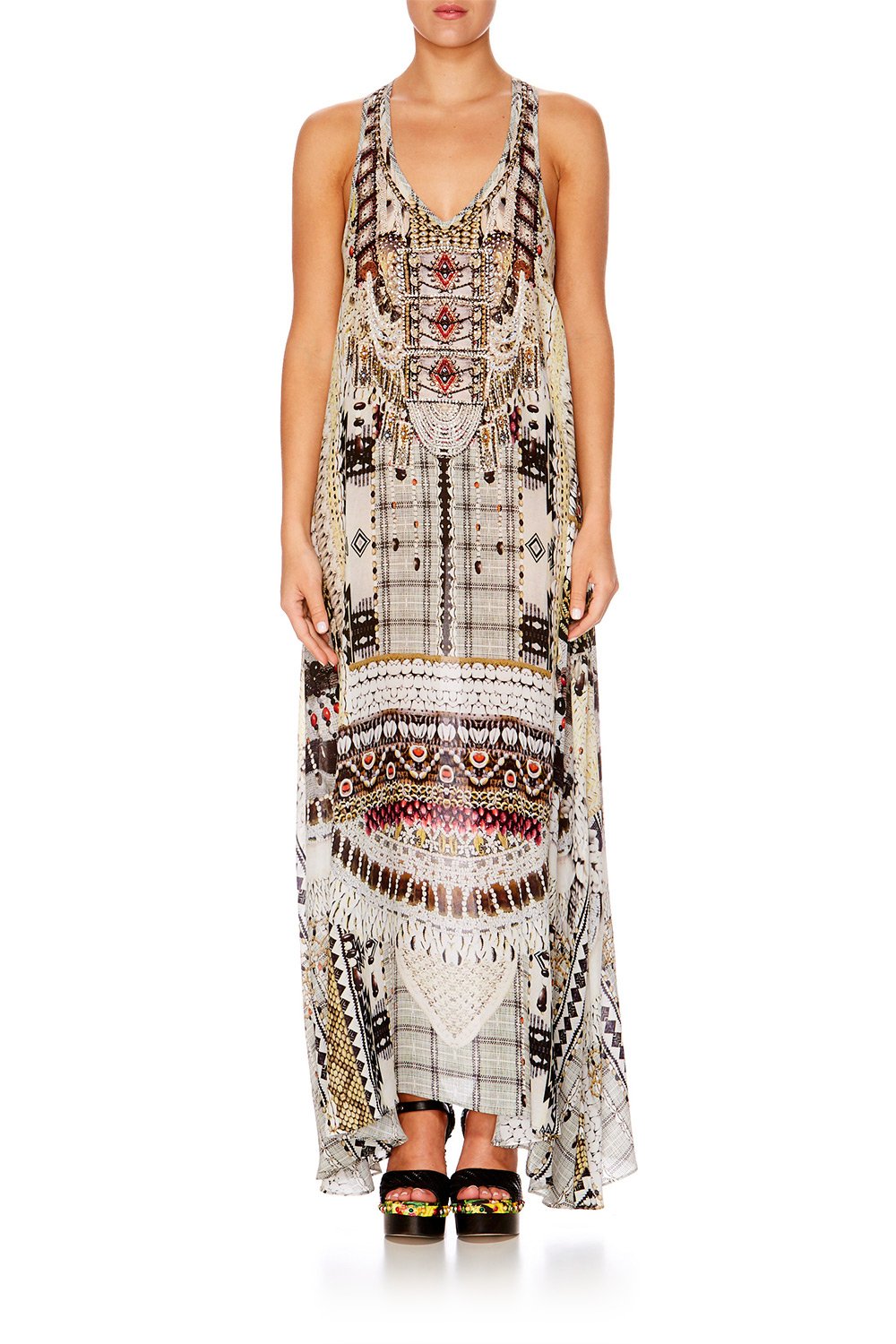 SPELL BOUND VNECK RACER BACK DRESS