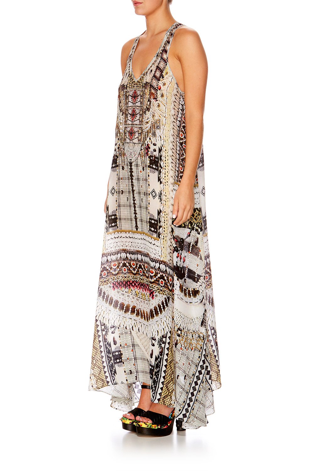 SPELL BOUND VNECK RACER BACK DRESS