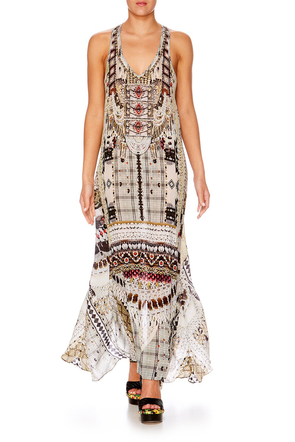 SPELL BOUND VNECK RACER BACK DRESS