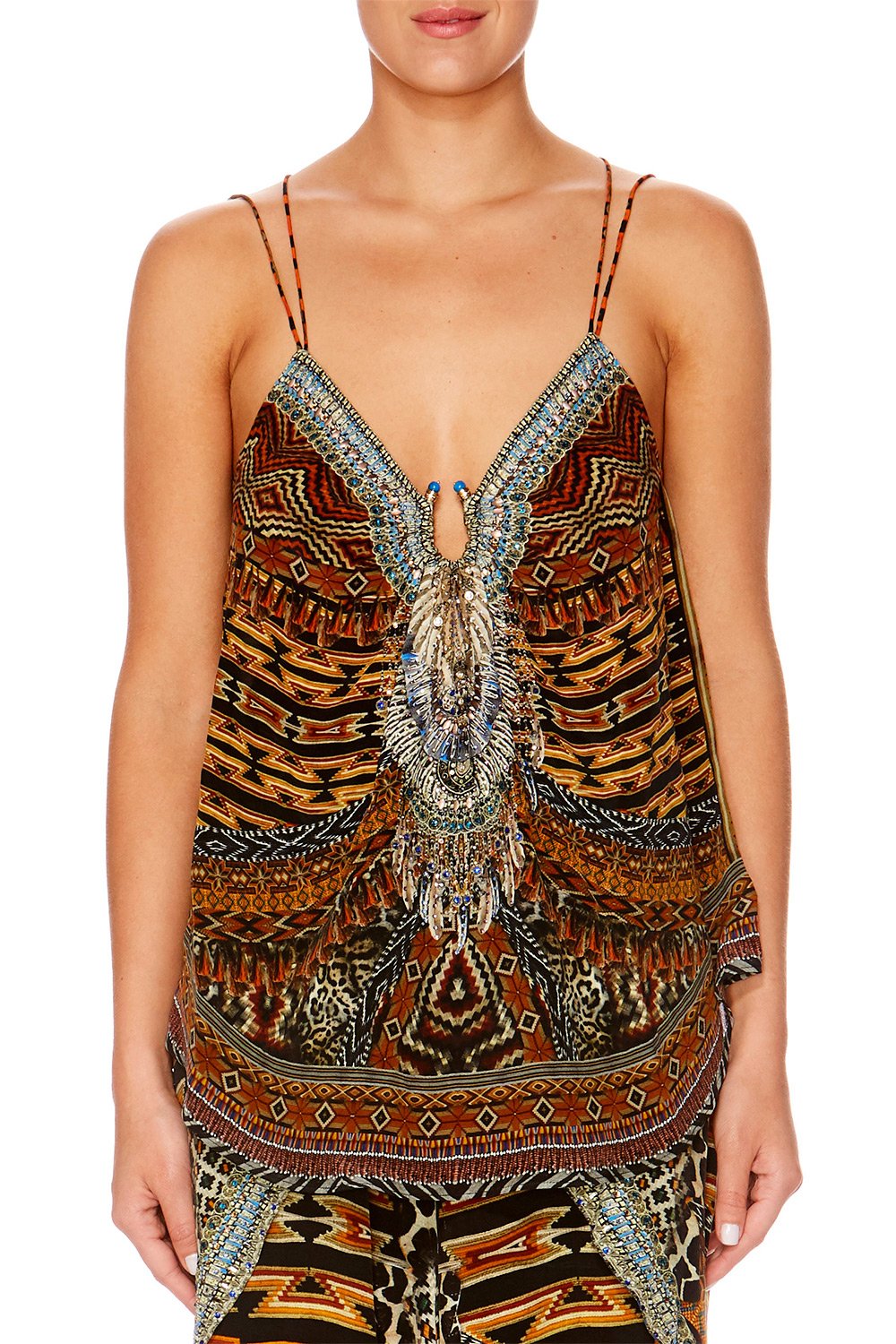 DAWN OF TIME U RING DOUBLE STRAP TOP