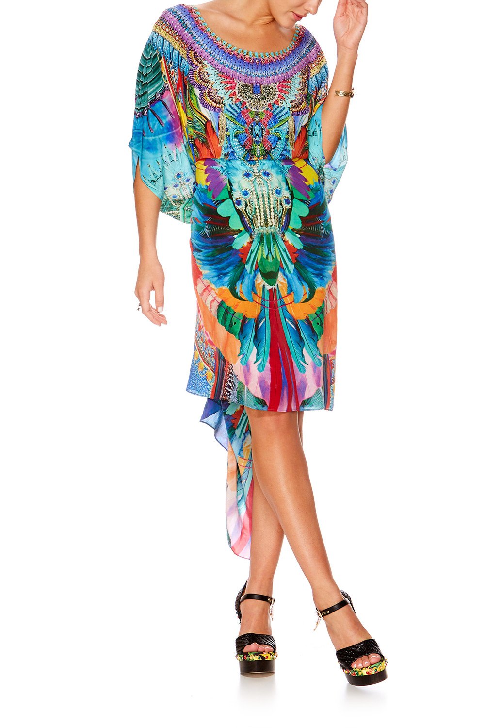 SHOW GIRL ROUND NECK KAFTAN