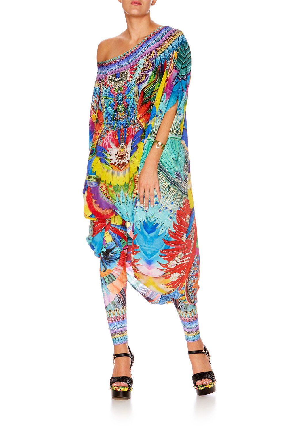 SHOW GIRL ROUND NECK KAFTAN
