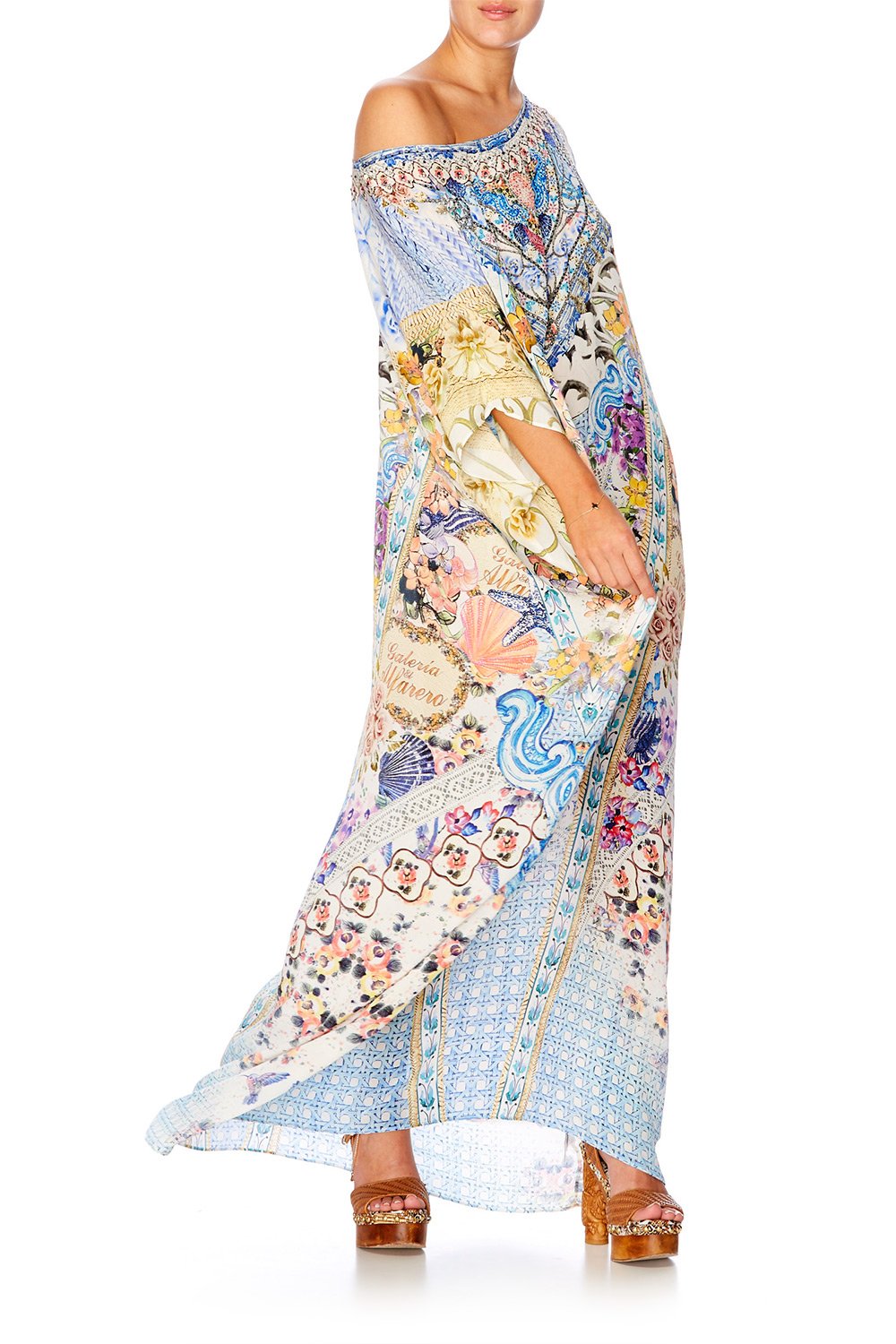 GIRL NEXT DOOR ROUND NECK KAFTAN