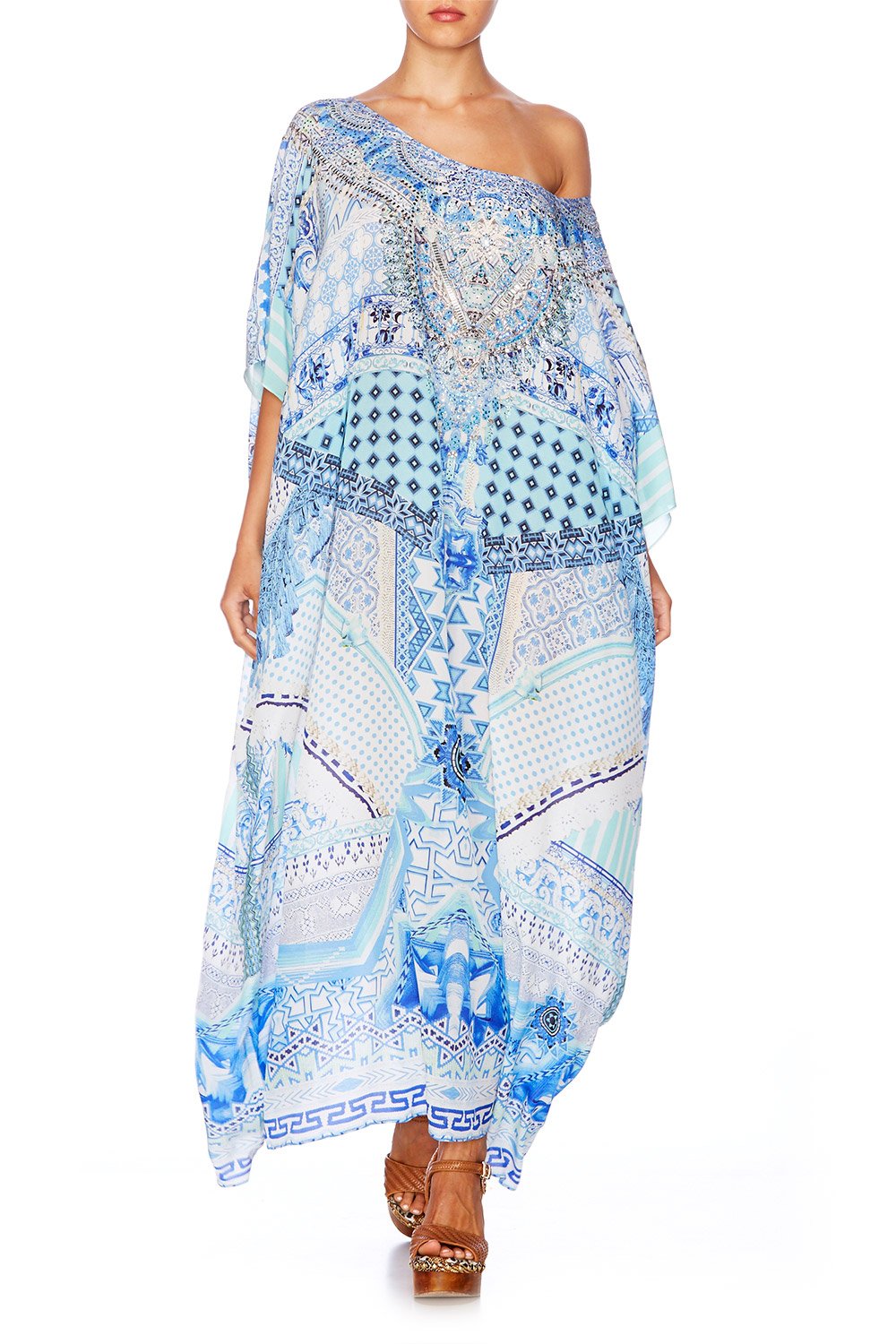 CAMILLA DAY DREAMER ROUND NECK KAFTAN