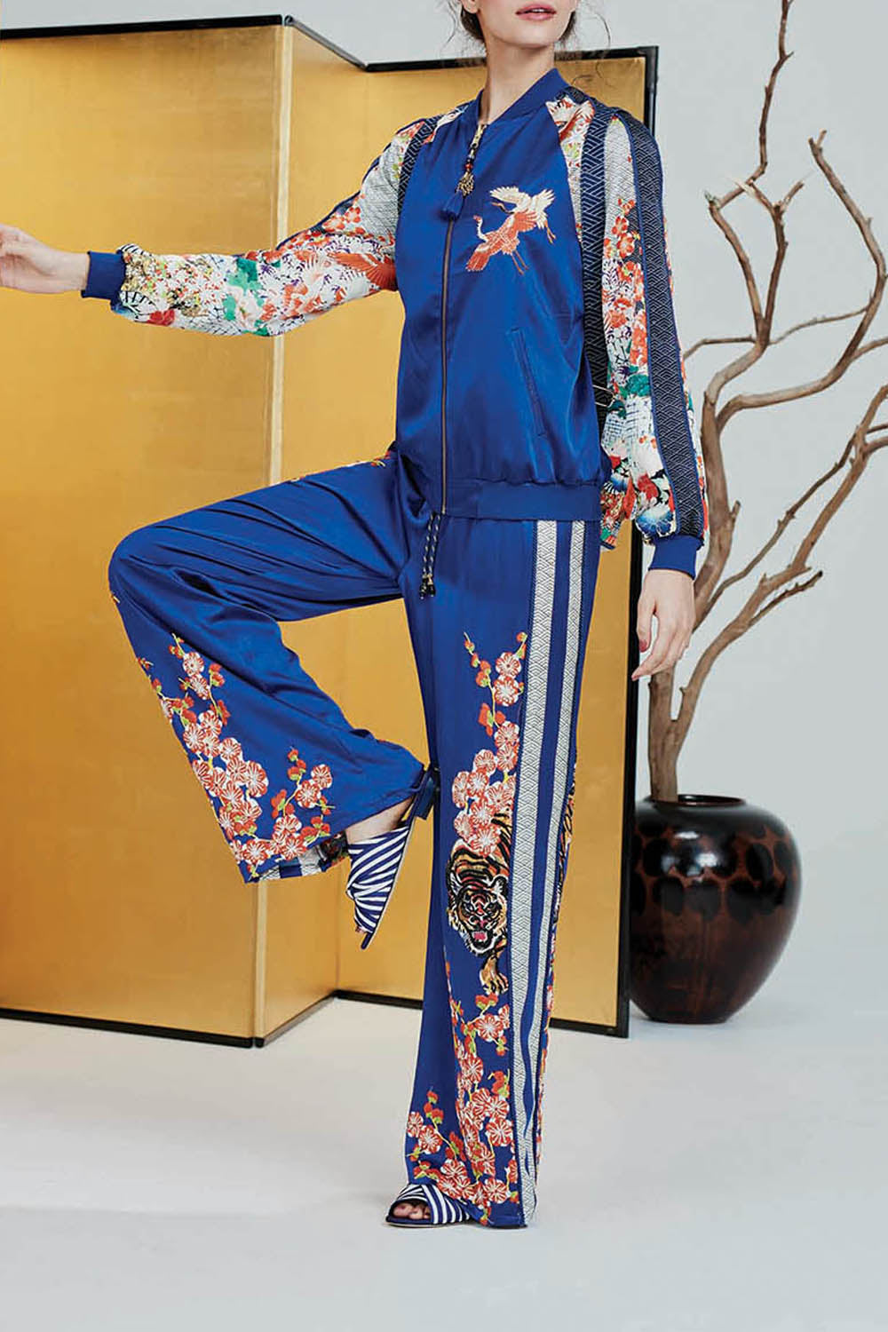 CAMILLA GEISHA GIRL WIDE LEG TRACK PANT