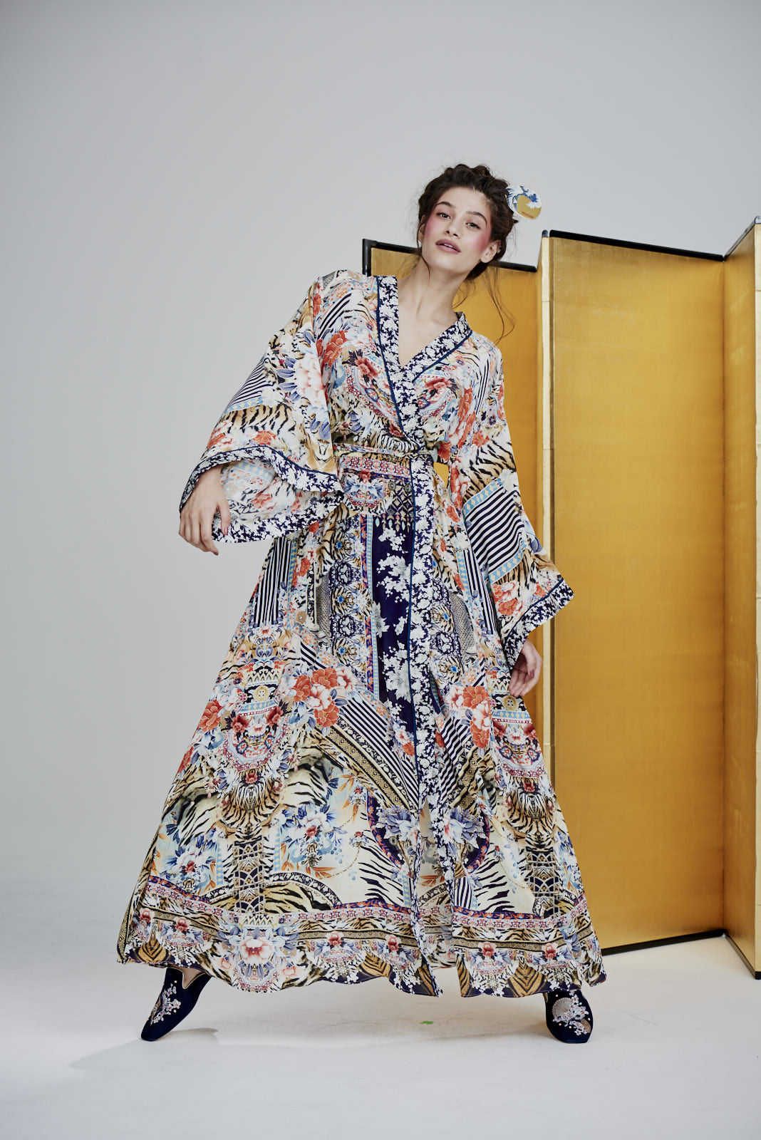 CAMILLA THE LONELY WILD KIMONO WRAP DRESS