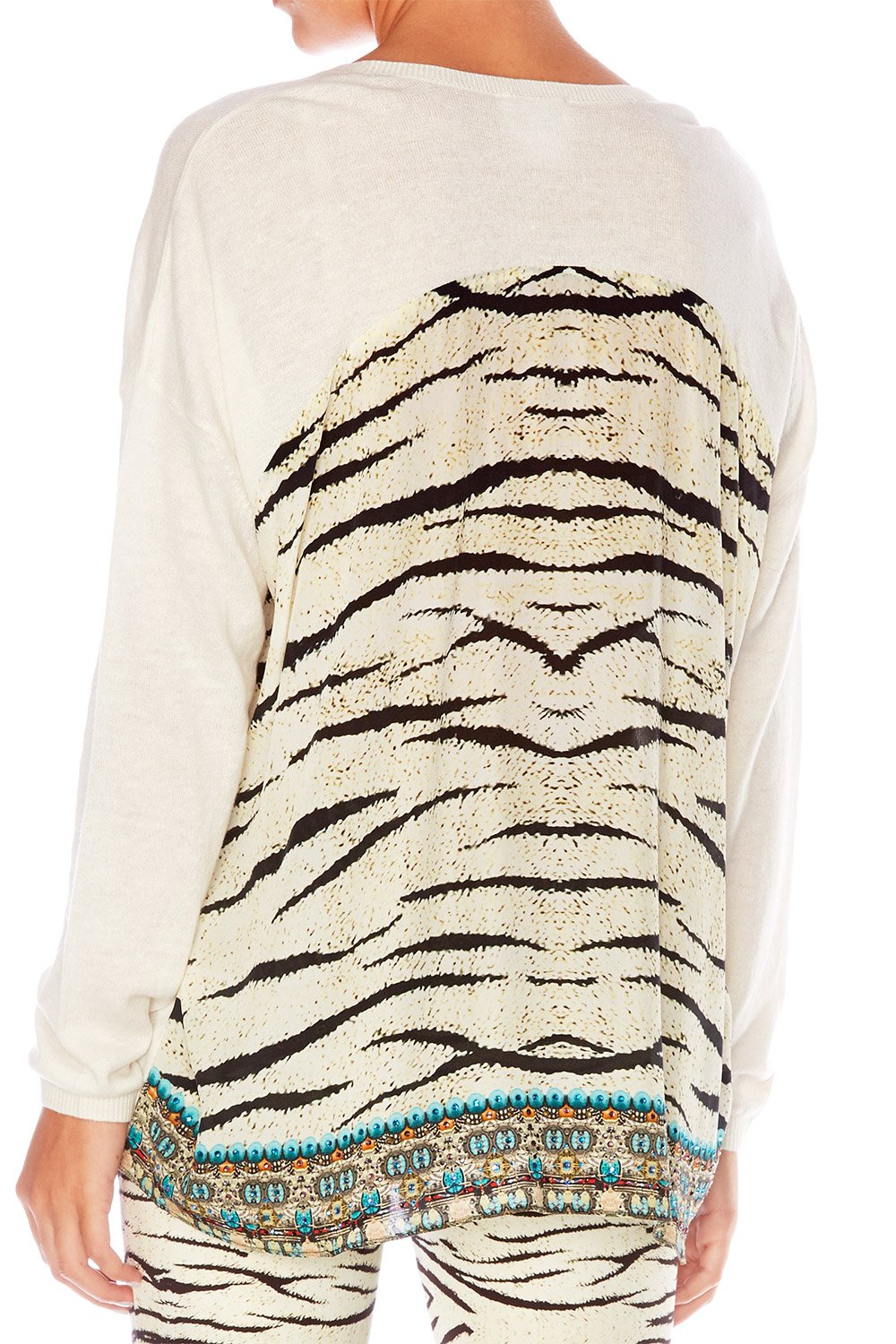 THE BODYGUARD JUMPER W CONTRAST BACK