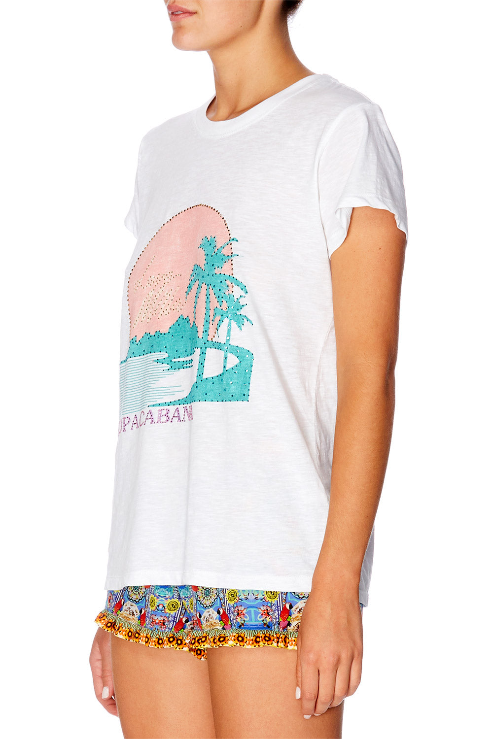 COPACABANA SLIM FIT ROUND NECK T-SHIRT