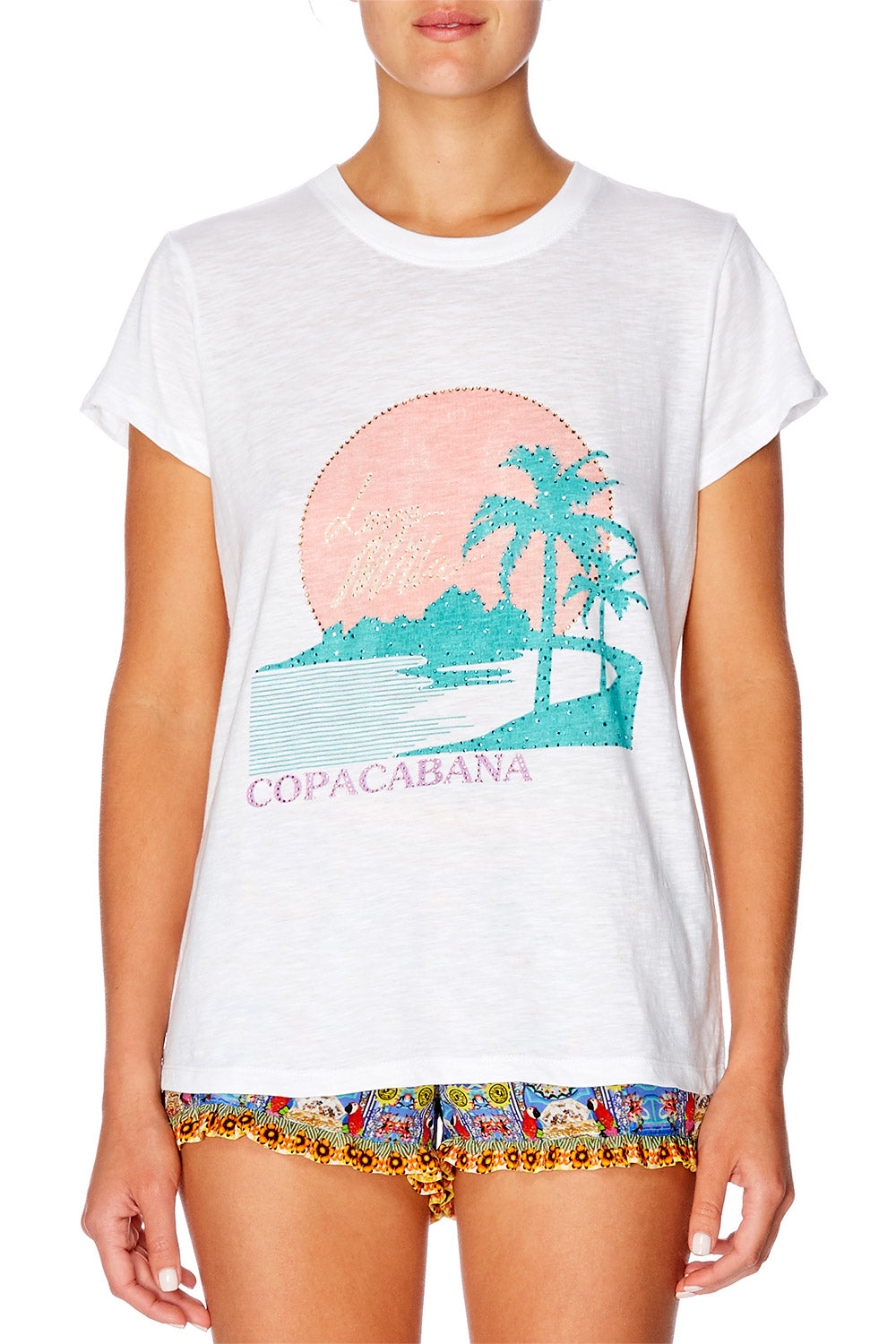 COPACABANA SLIM FIT ROUND NECK T-SHIRT