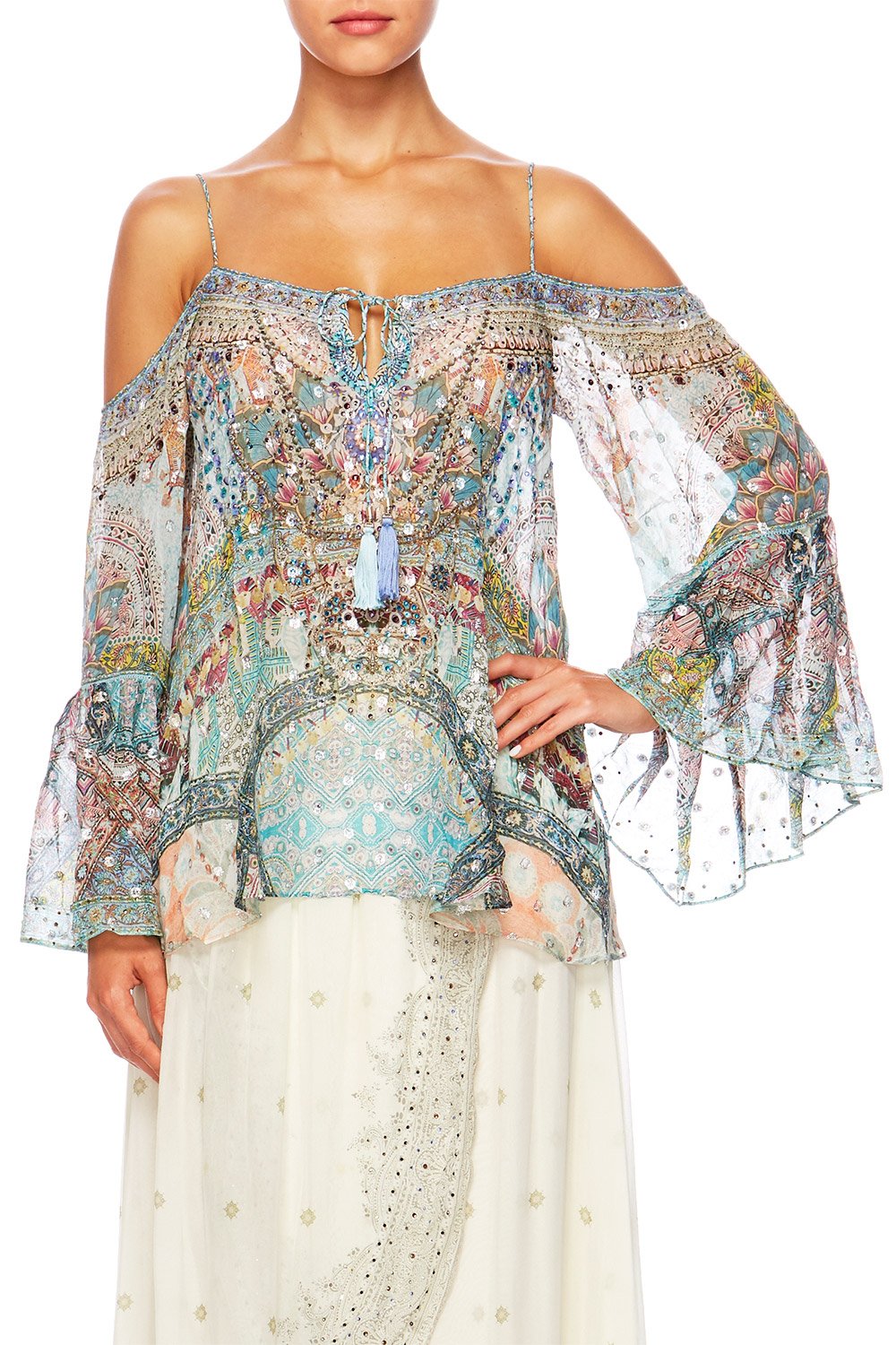 SISTERS OF THE MARIGOLD DROP SHOULDER TOP