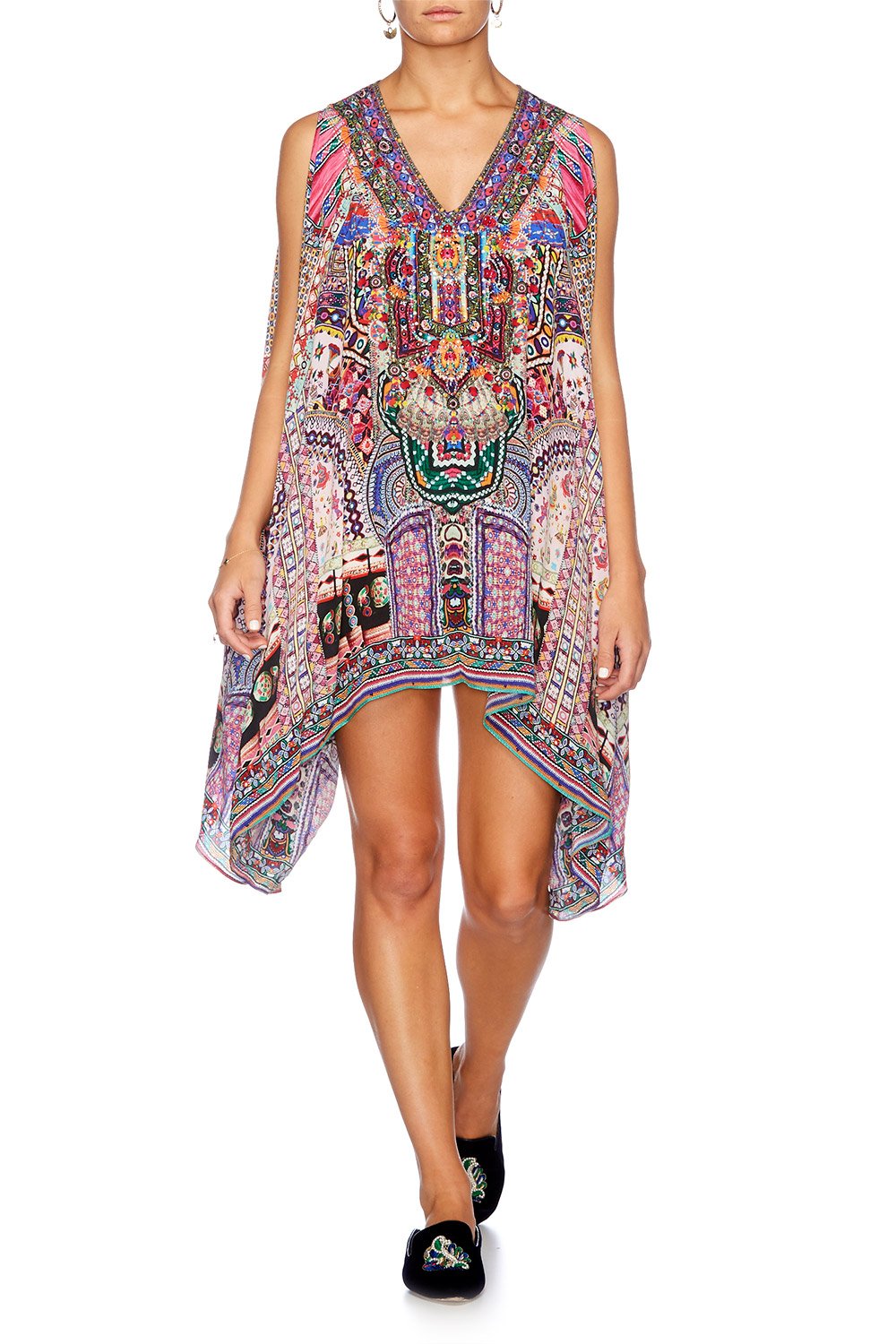 KALBELIA QUEEN SPLIT SHOULDER SHORT KAFTAN
