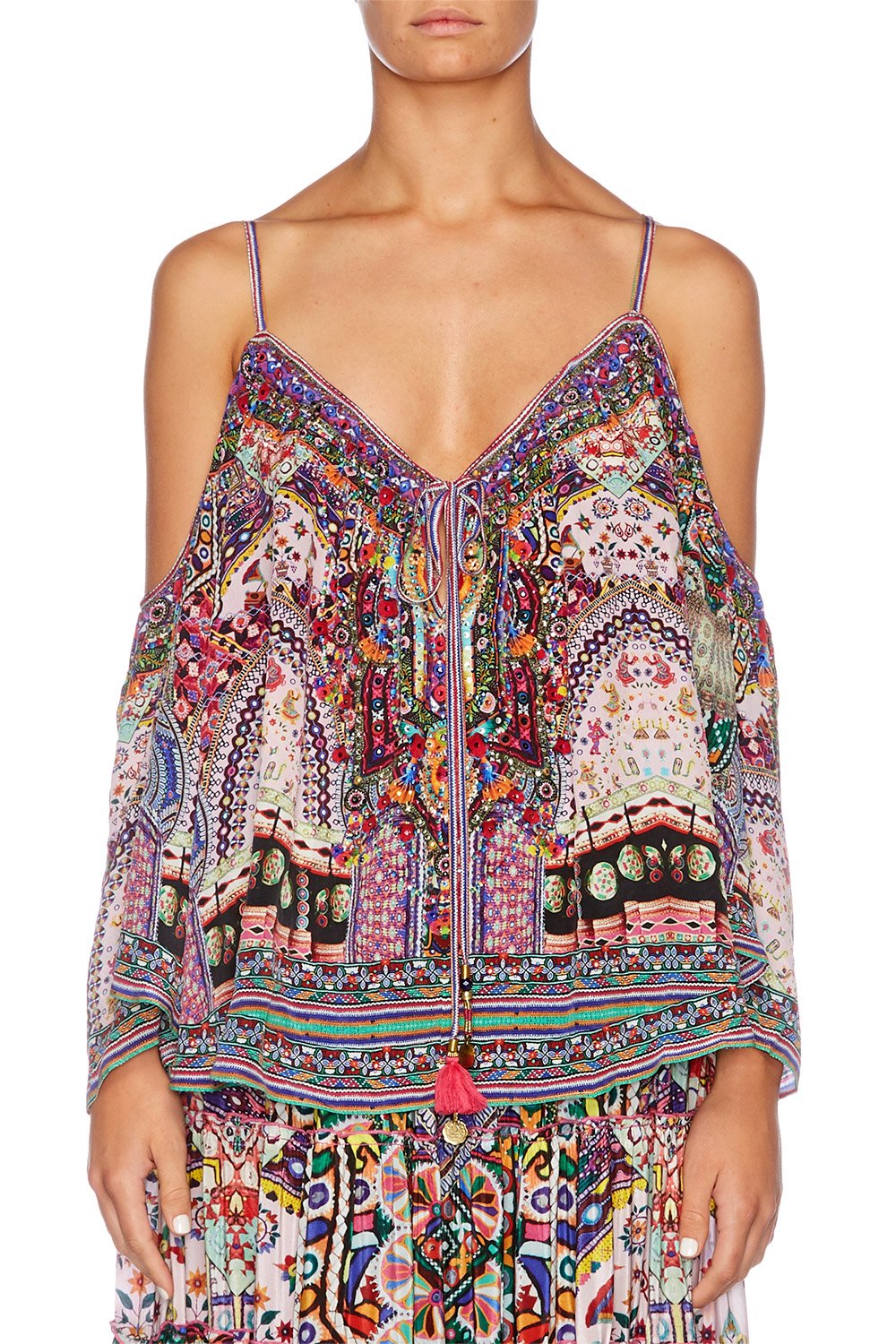 KALBELIA QUEEN LONG SLEEVE DROP SHOULDER TOP