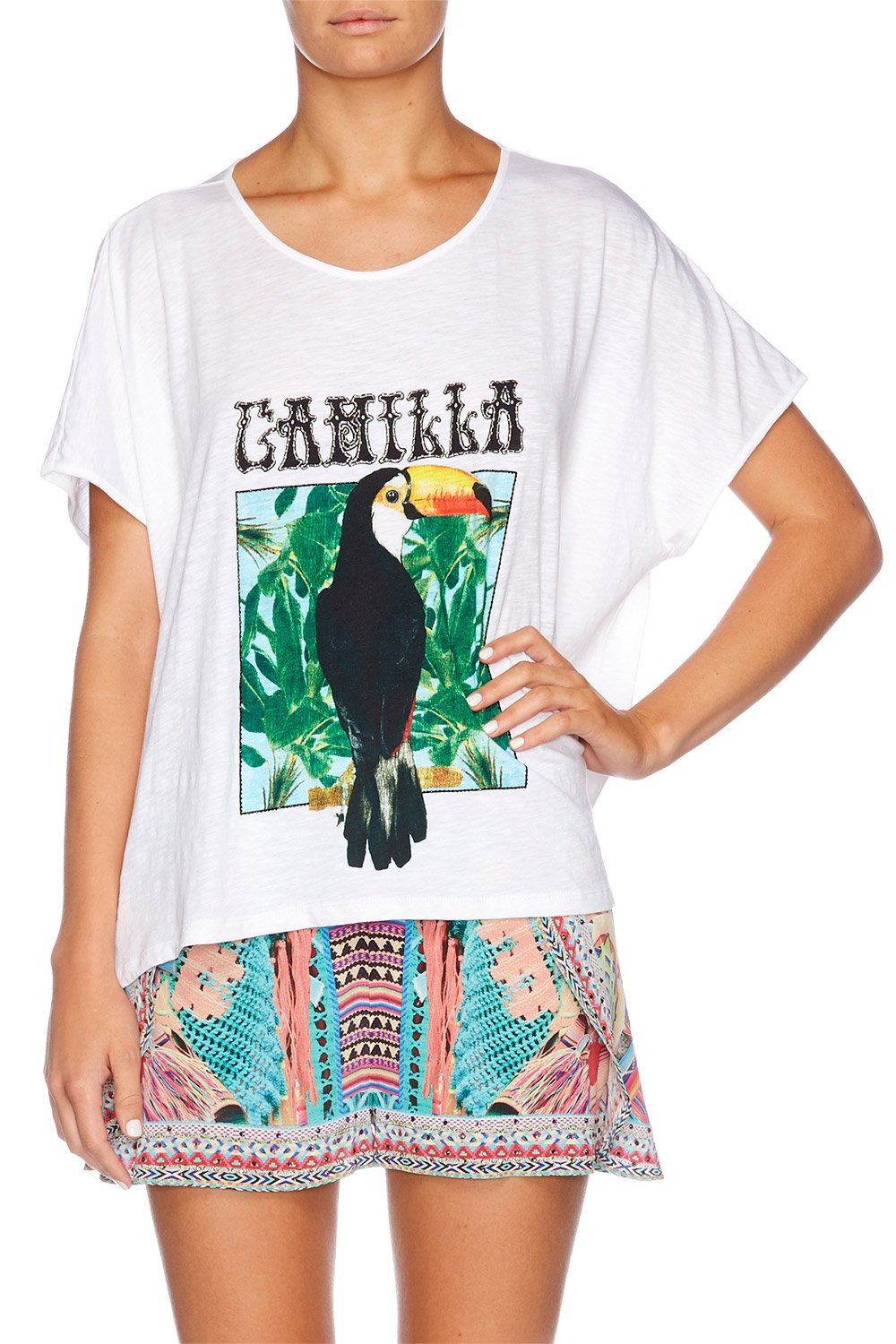 TOUCAN PLAY LOOSE FIT ROUND NECK T-SHIRT