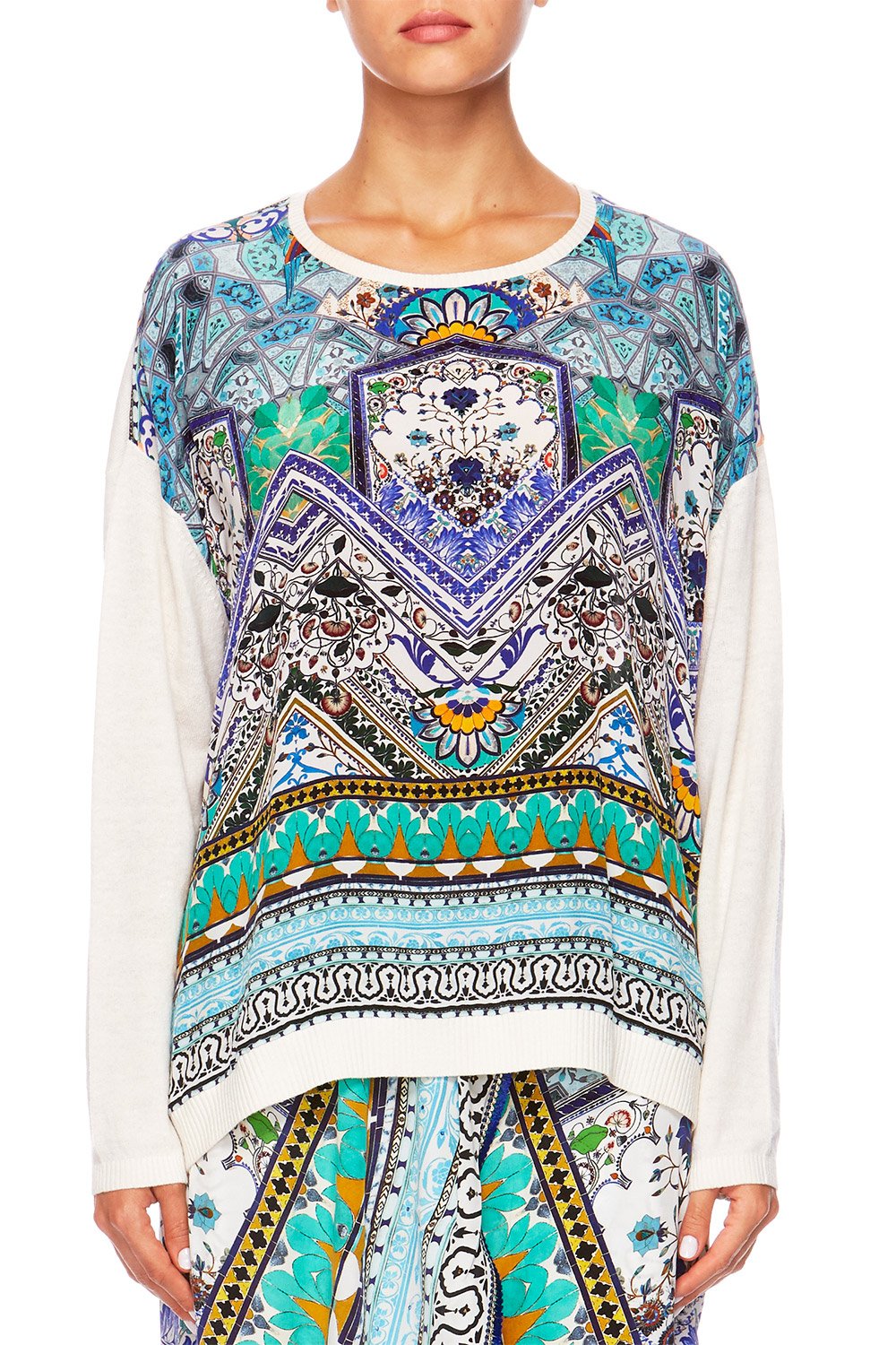 CAMILLA EVERLASTING UDAIPUR JUMPER W CONTRAST FRONT