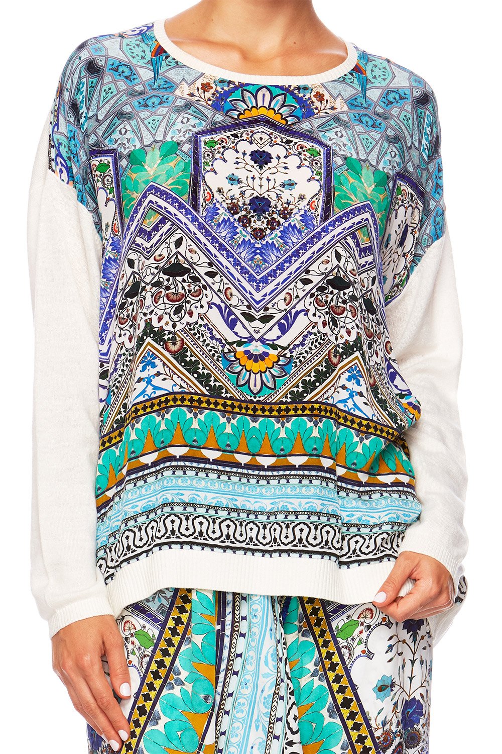CAMILLA EVERLASTING UDAIPUR JUMPER W CONTRAST FRONT