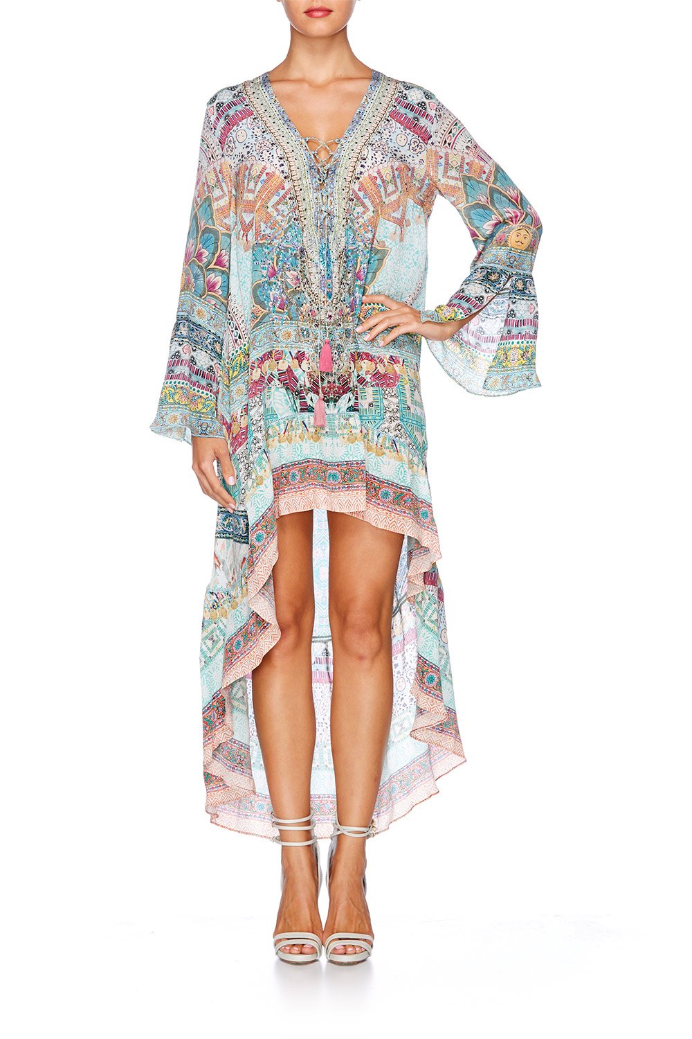 SISTERS OF THE MARIGOLD SHORT DRESS W HIGH LOW HEM