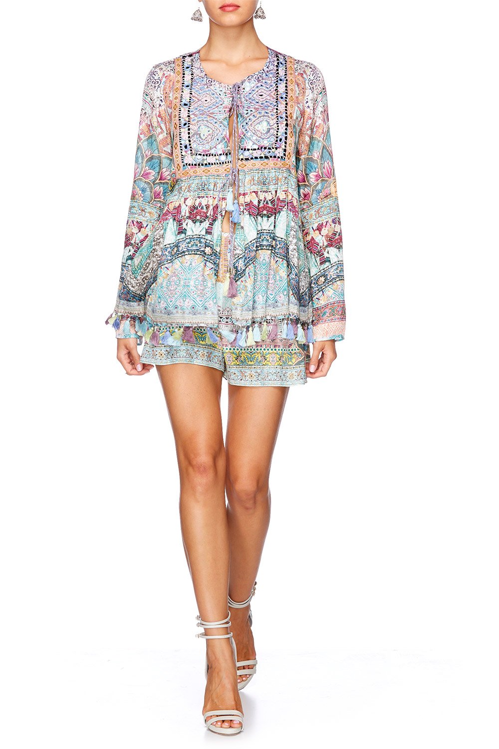 SISTERS OF THE MARIGOLD SHORTS W SIDE FLOUNCE