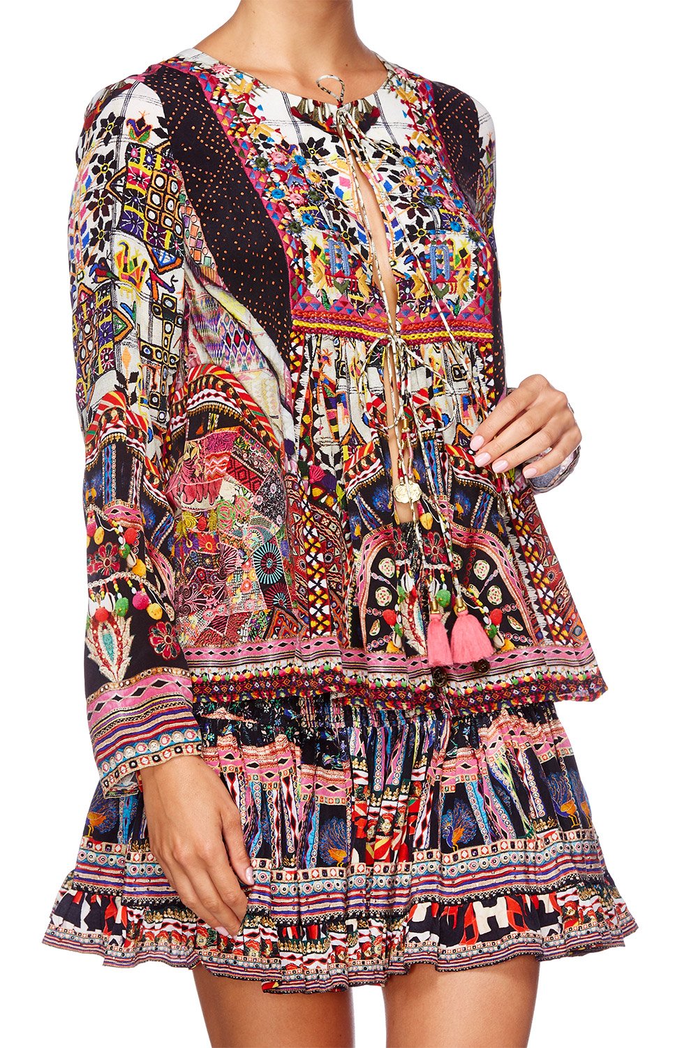 TINY DANCER LONG SLEEVE BIB TOP