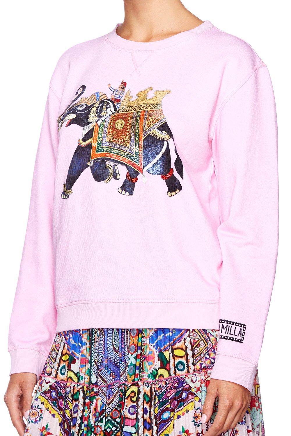 KALBELIA QUEEN PINK ROUND NECK SWEATER