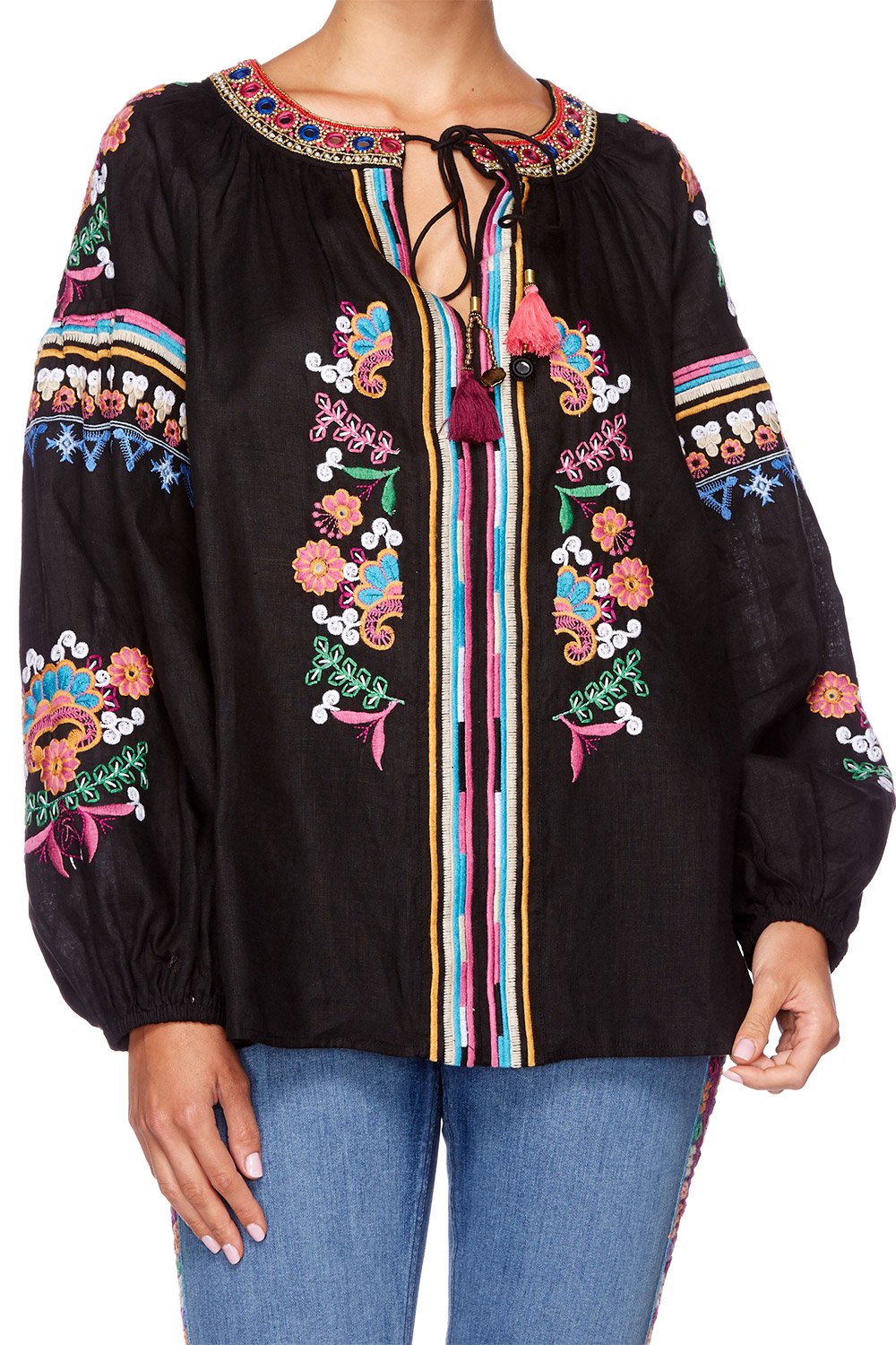 DANCING ON MY OWN BISHOP SLEEVE BLOUSE