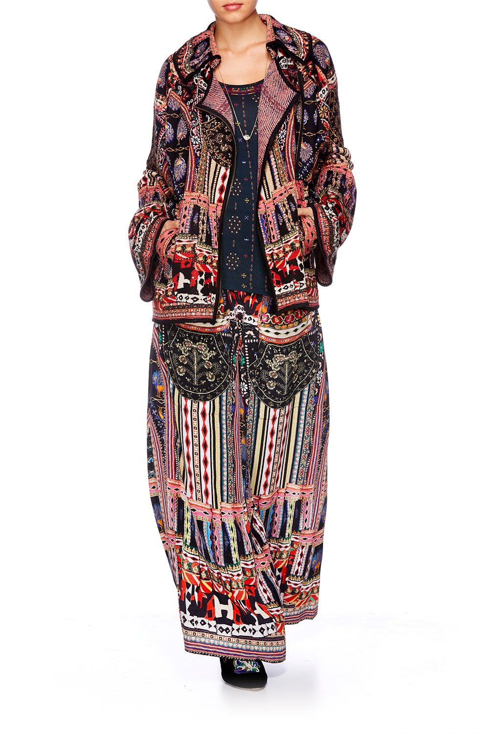 DANCING ON MY OWN KNIT JACQUARD JACKET