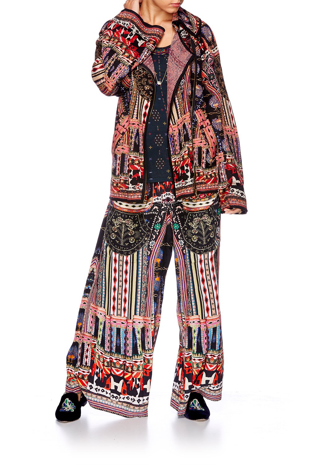 DANCING ON MY OWN KNIT JACQUARD JACKET