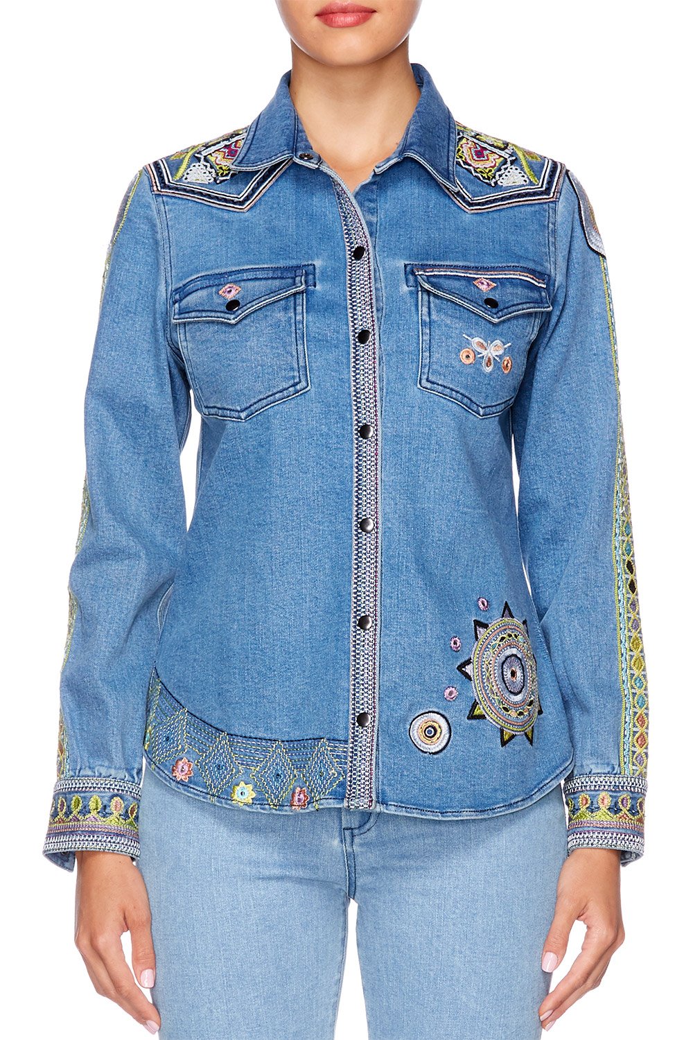 SOUL SISTERS ANGULAR SHOULDER SEAM BLOUSE