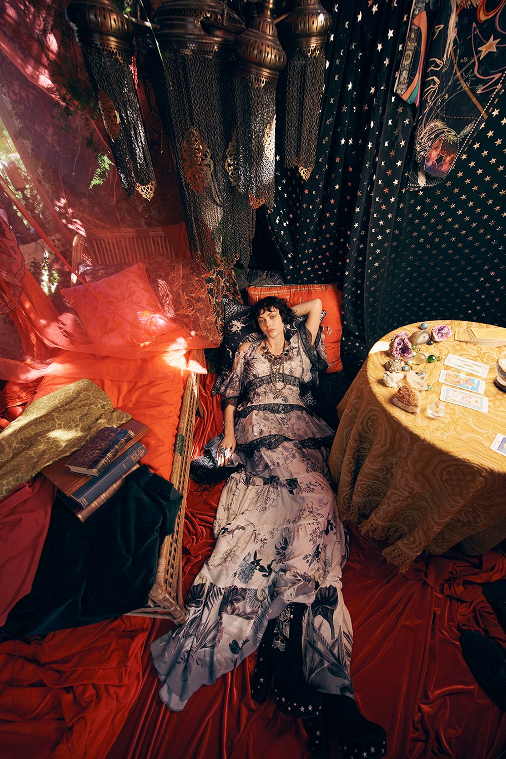 BUTTON UP DRESS WITH LACE INSERT MOONLIT MUSINGS