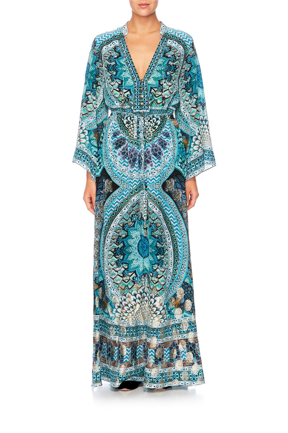 TURN ON THE CHARM DRAWSTRING BUTTON UP DRESS