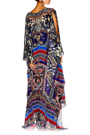 STITCH OF TIME SPLIT FRONT AND SLEEVE KAFTAN