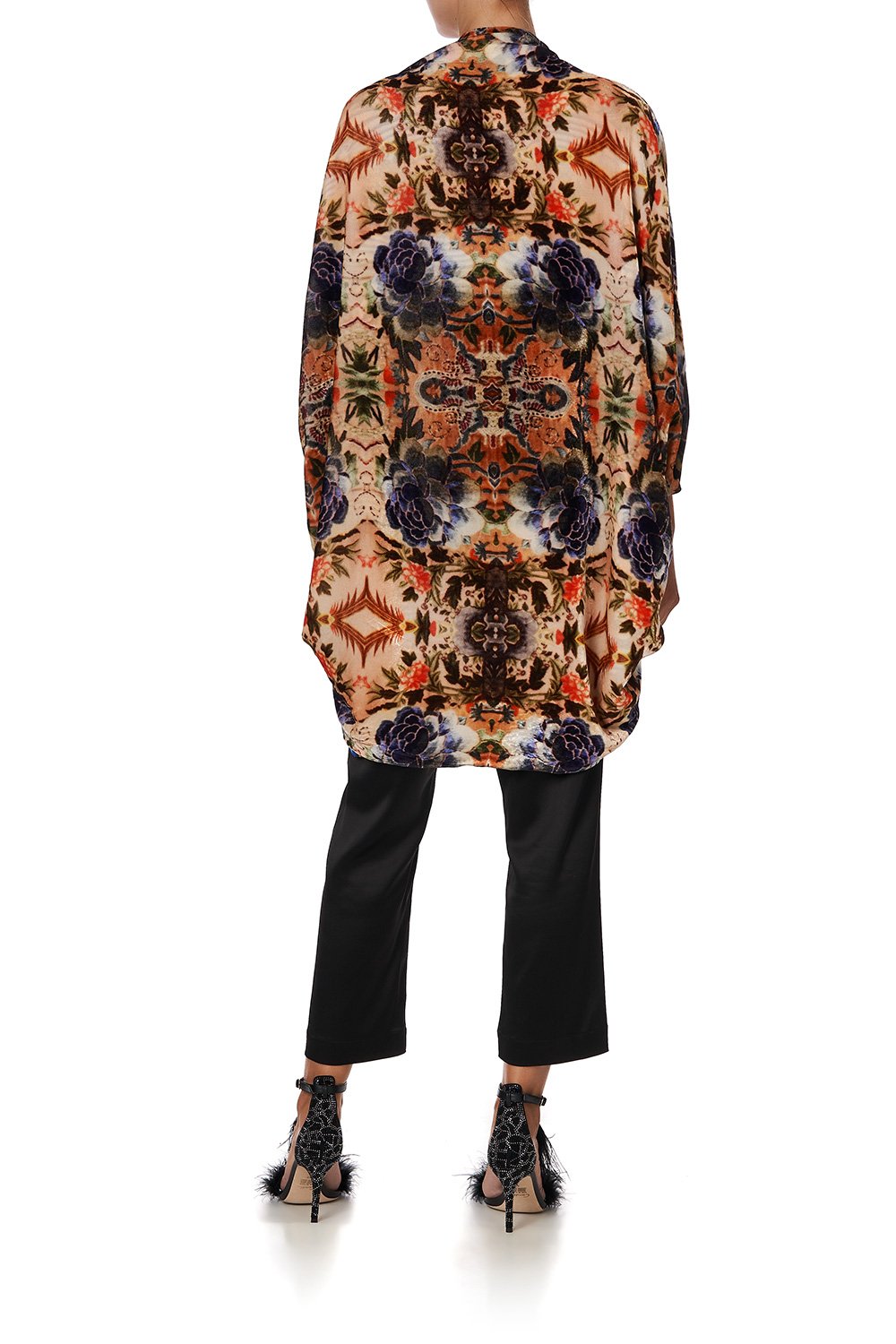 REVERSIBLE VELVET CAPE SAMSARA
