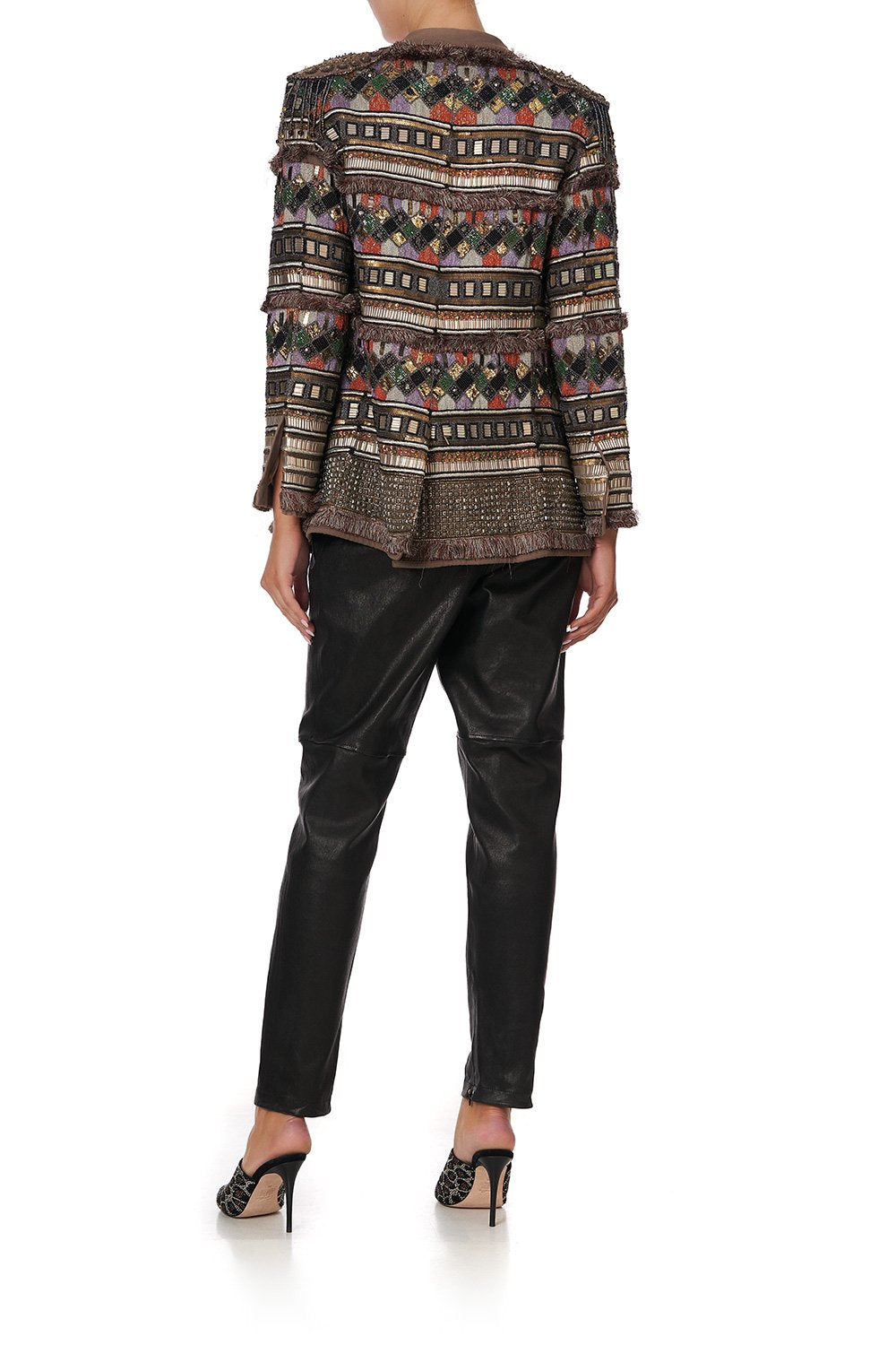 EMBELLISHED JACKET BRONZE