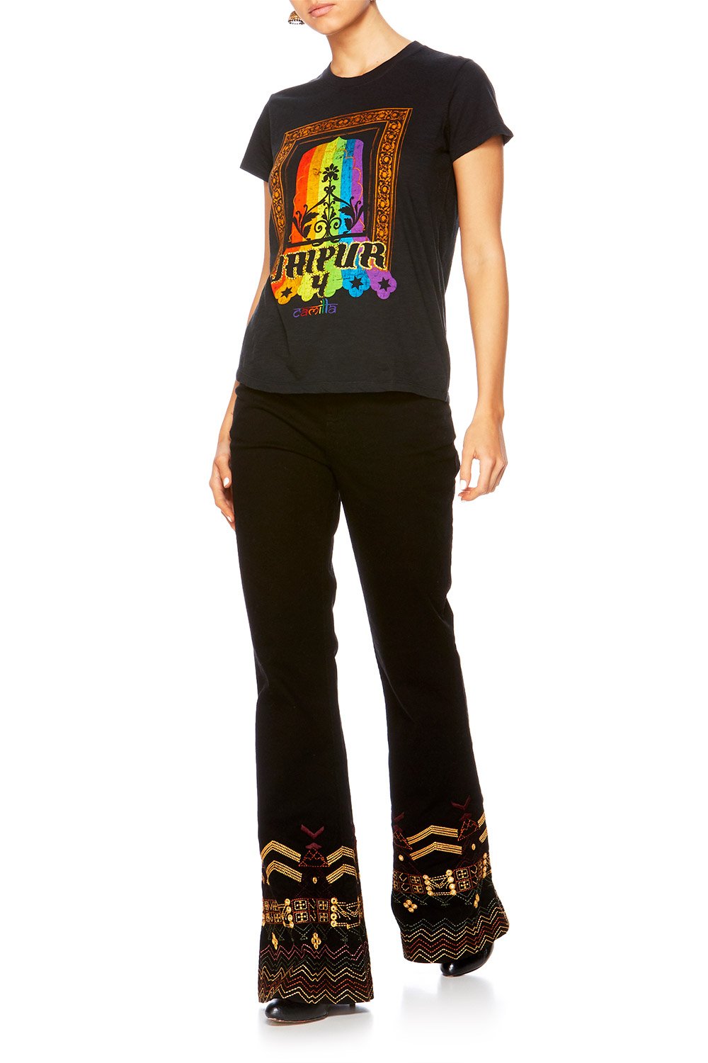 BLACK SLIM FIT ROUND NECK T-SHIRT