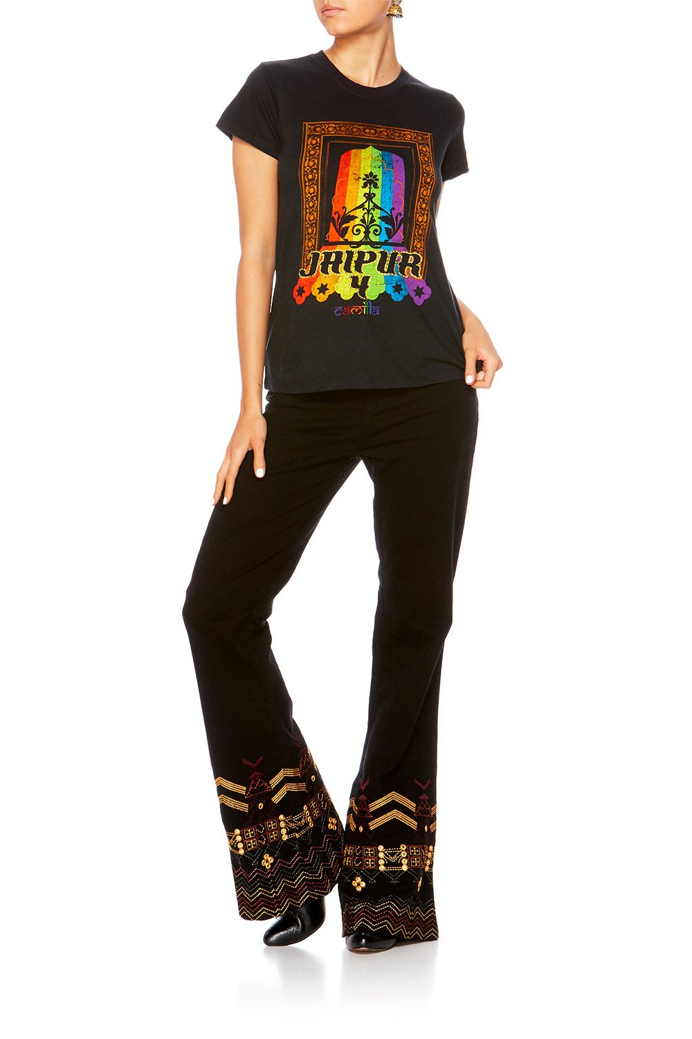 BLACK SLIM FIT ROUND NECK T-SHIRT