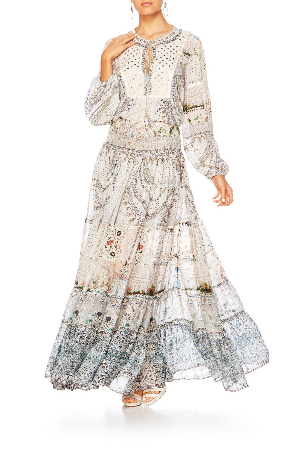 BREAKFAST WITH SILVIA LONGLINE PEASANT TOP