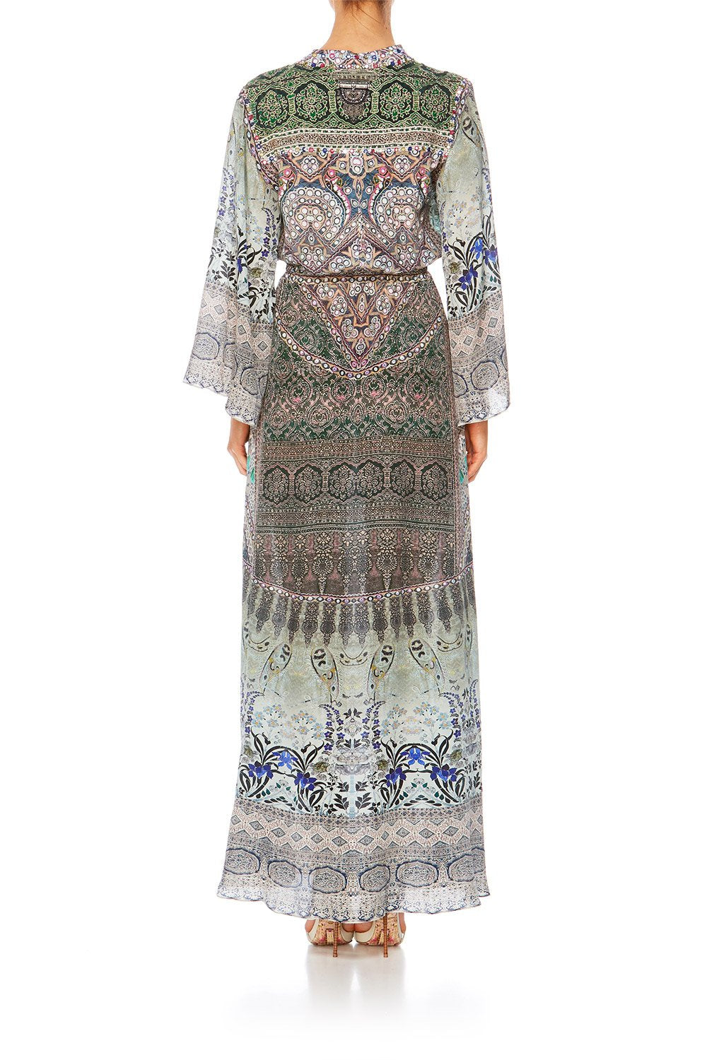 MAMAS HOME DRAWSTRING BUTTON UP DRESS