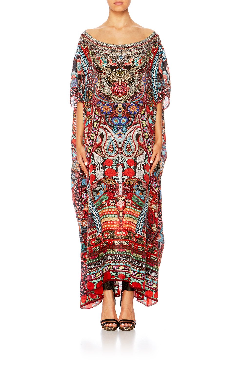 QUEEN ALIKA SLIM LINE ROUND NECK KAFTAN