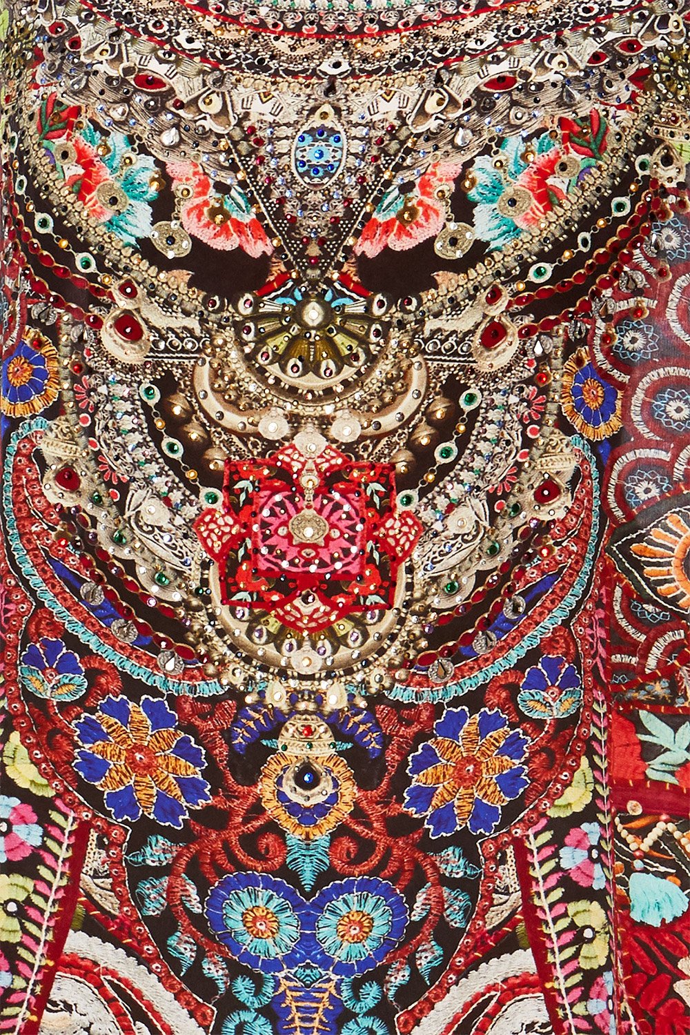 QUEEN ALIKA SLIM LINE ROUND NECK KAFTAN