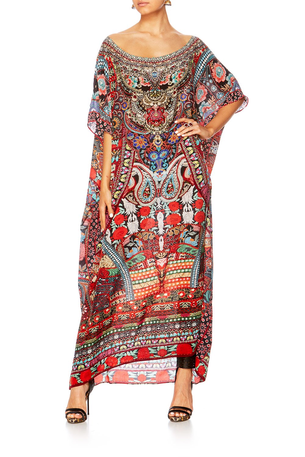 QUEEN ALIKA SLIM LINE ROUND NECK KAFTAN