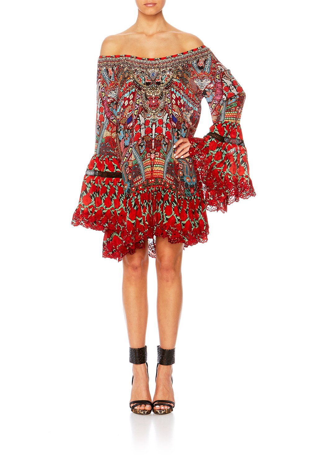 QUEEN ALIKA A LINE FRILL DRESS