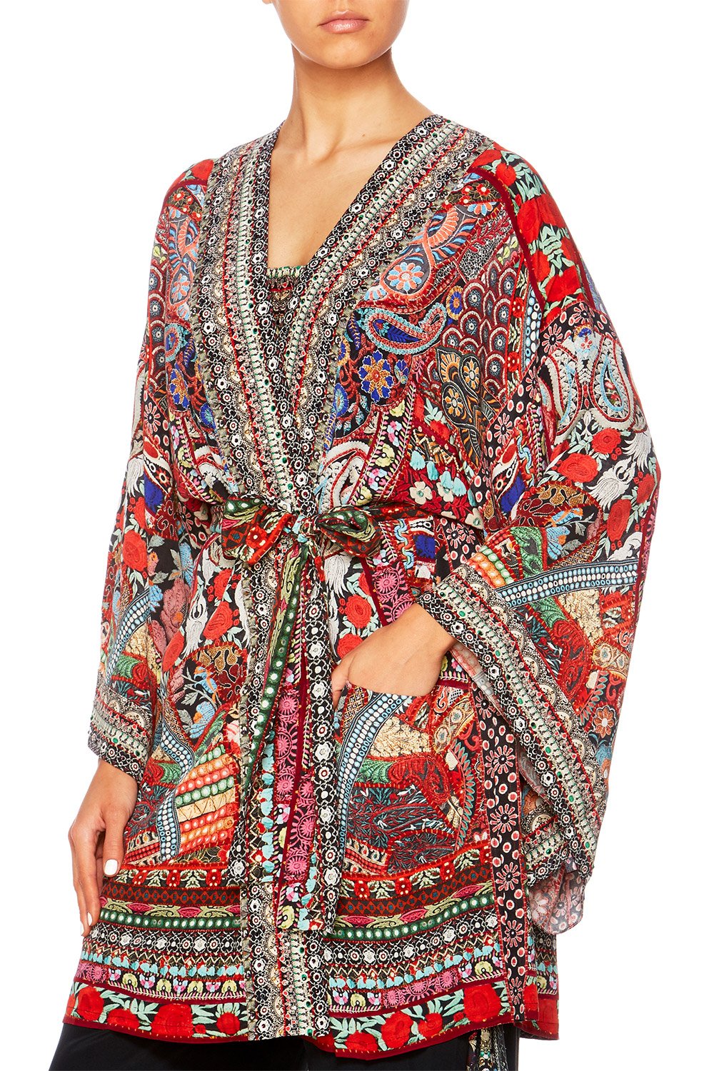 QUEEN ALIKA KIMONO W TIE BELT