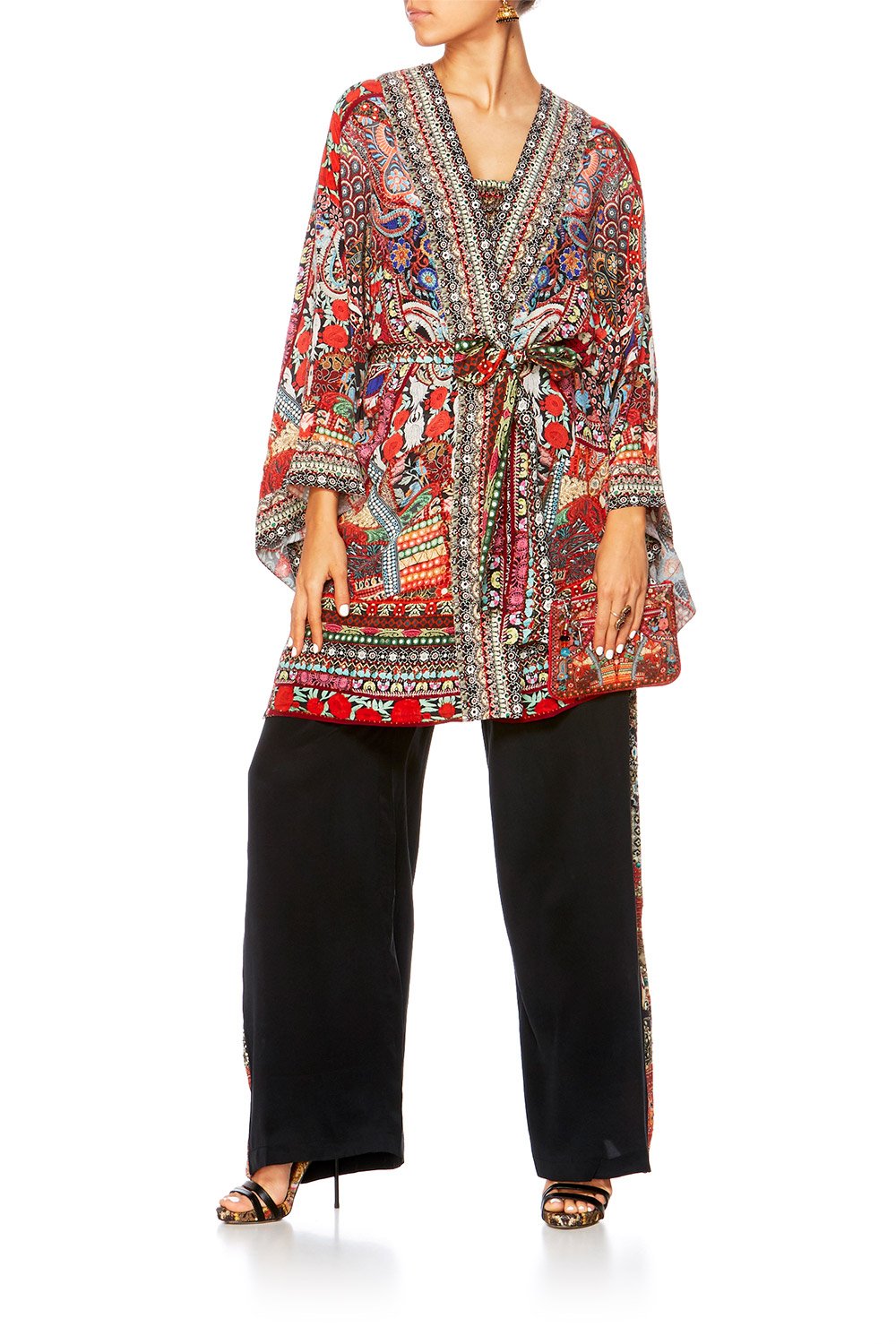 QUEEN ALIKA KIMONO W TIE BELT