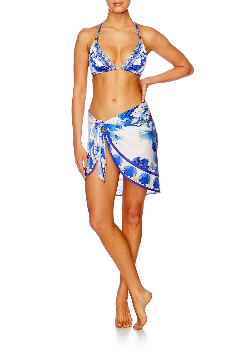 RING OF ROSES HALTER SLIDE TRI W TRIM