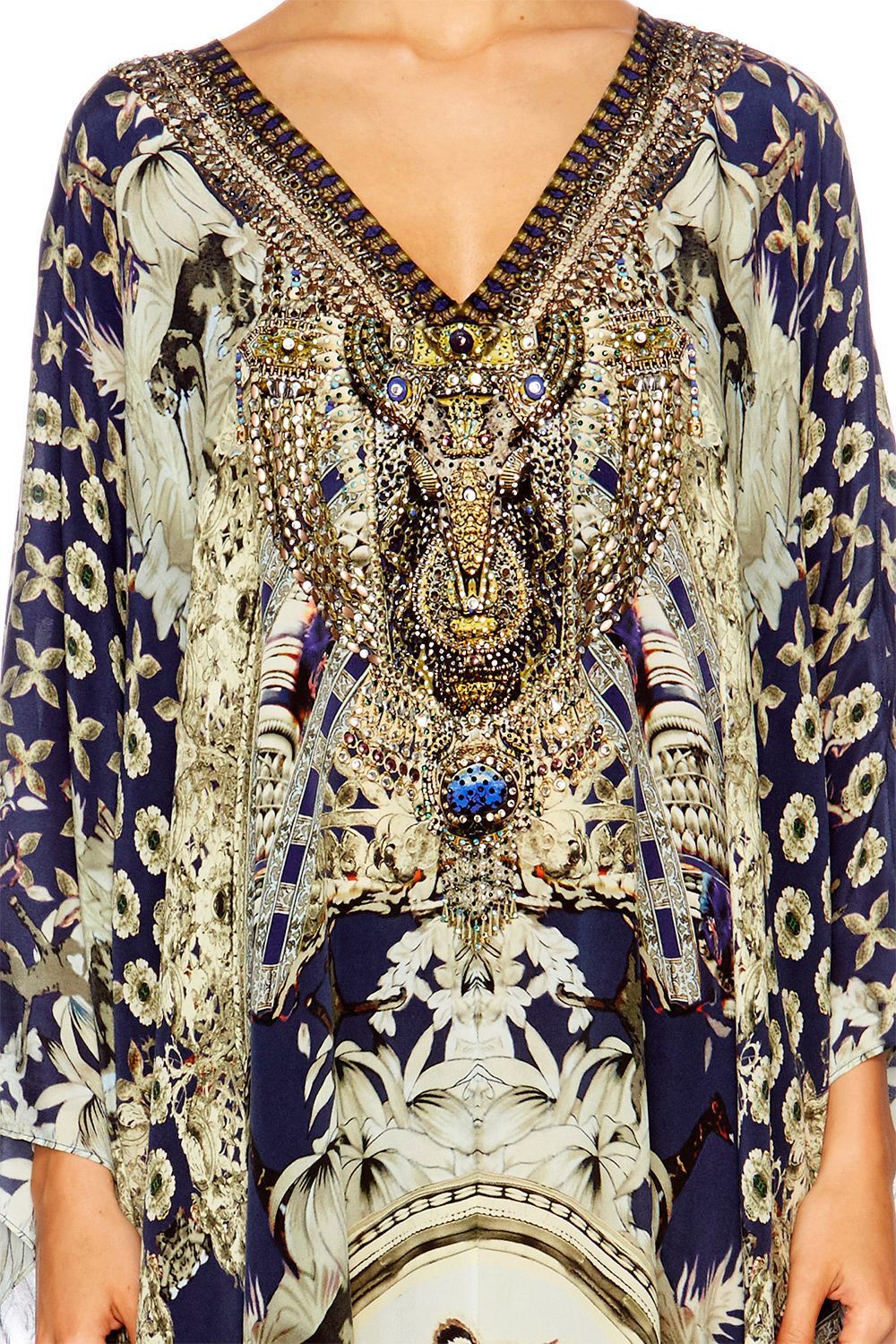 A LITTLE PAST TWILIGHT SPLIT FRONT & SLEEVE KAFTAN