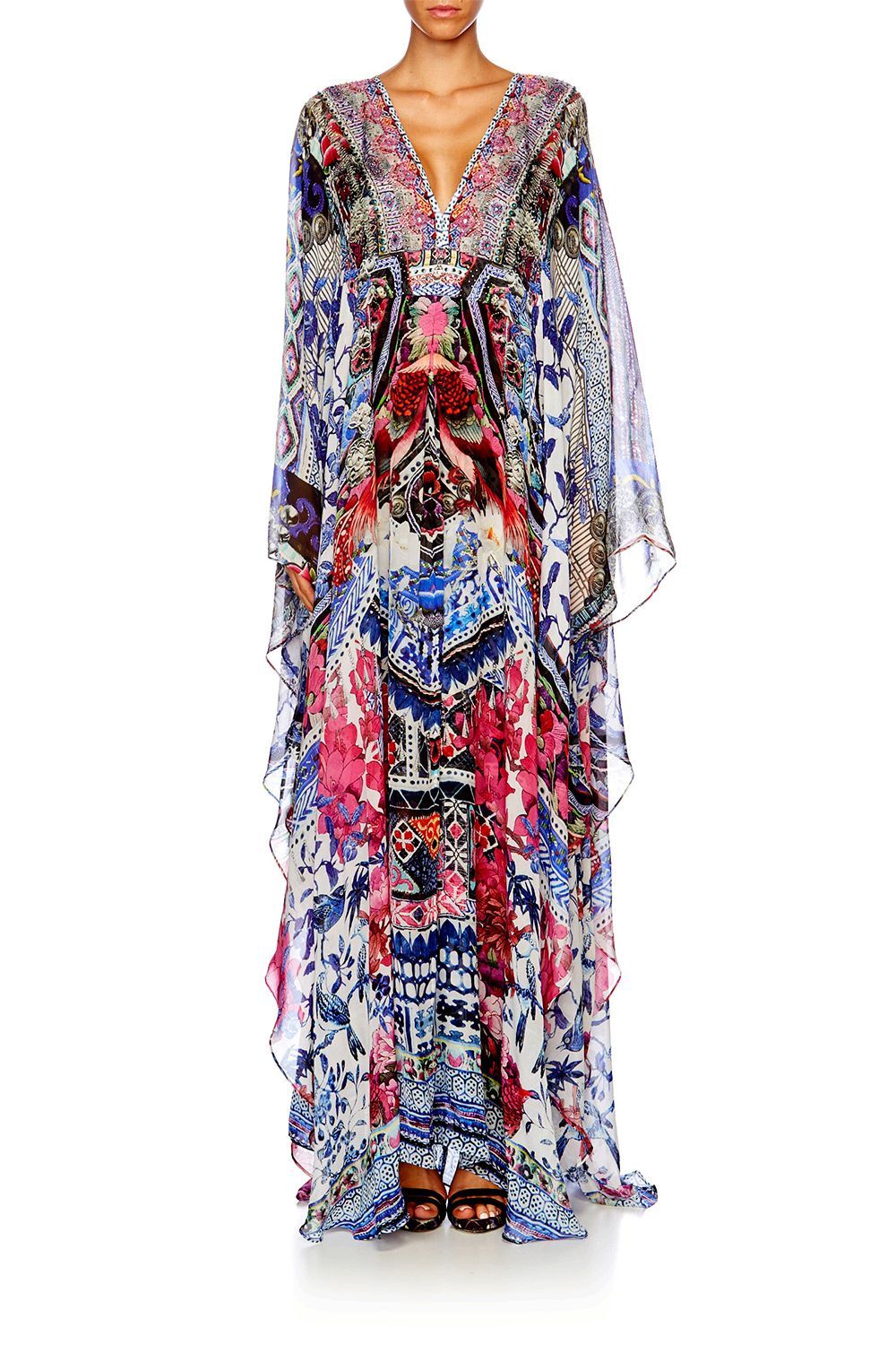 FROM KAILI WITH LOVE LONG KAFTAN W/ WAIST TAB